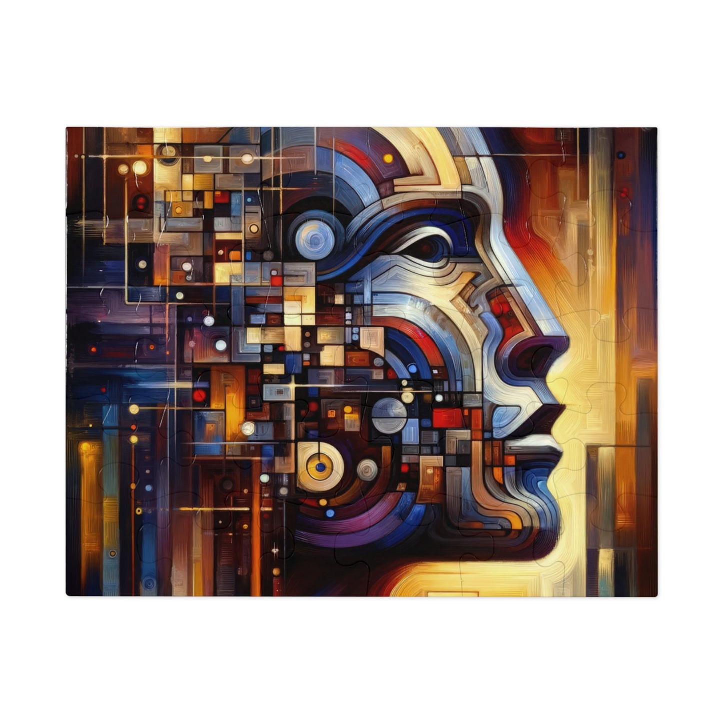 Reflective Tachism Shield Jigsaw Puzzle (30, 110, 252, 500,1000-Piece)
