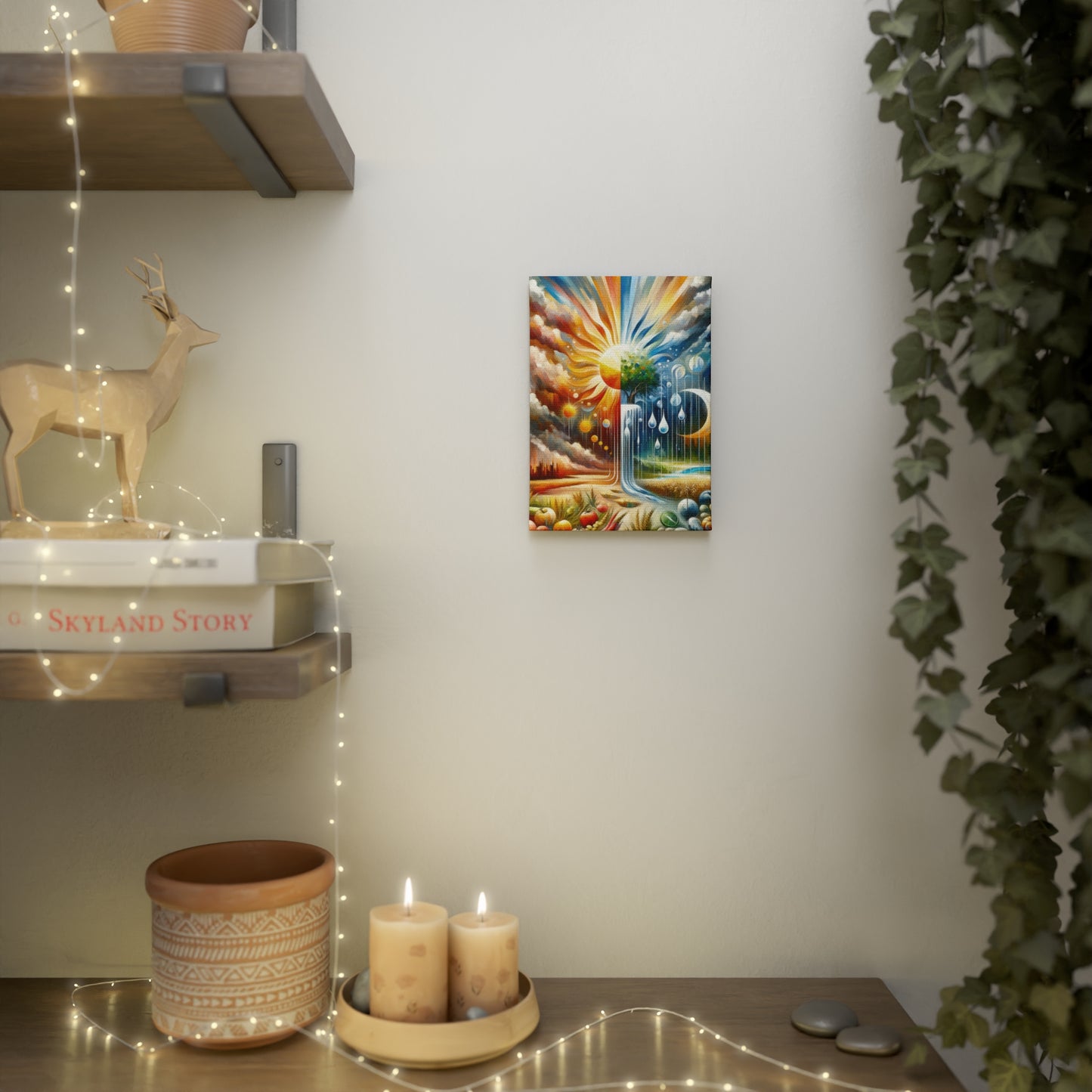 Sunshine Harvest Journey Canvas Photo Tile