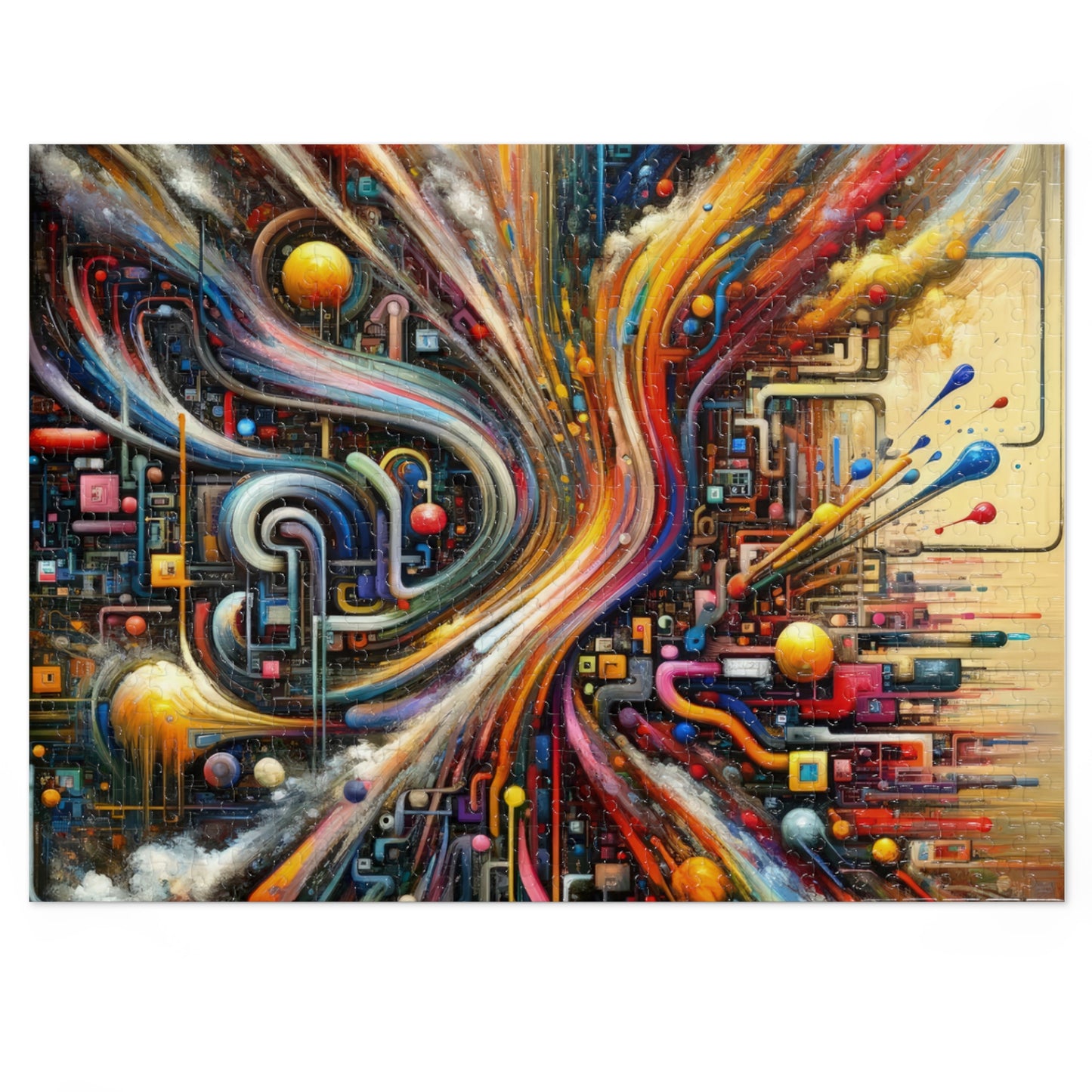 Information Bottleneck Cascade Jigsaw Puzzle (30, 110, 252, 500,1000-Piece)