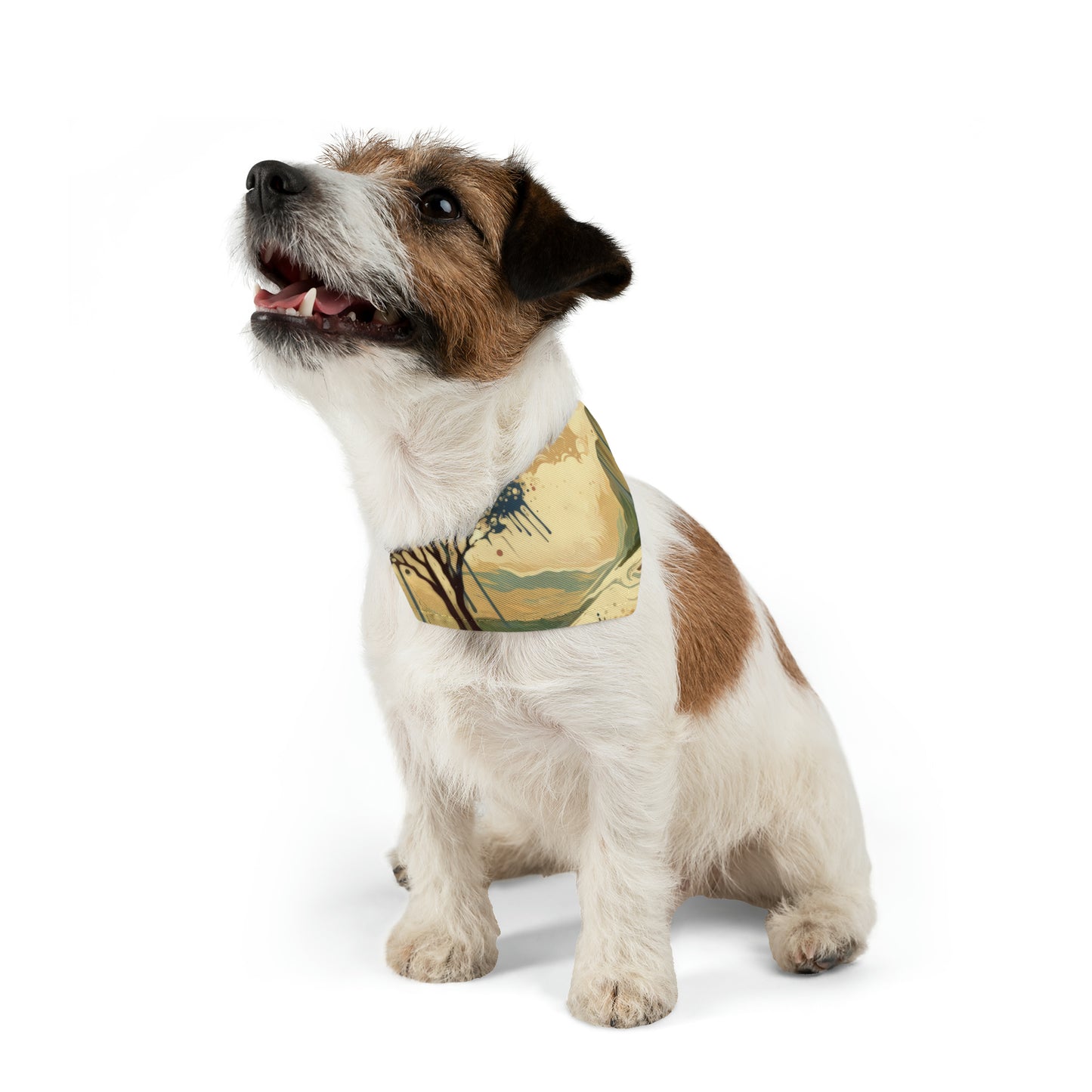 Serene Stream Sojourn Pet Bandana Collar
