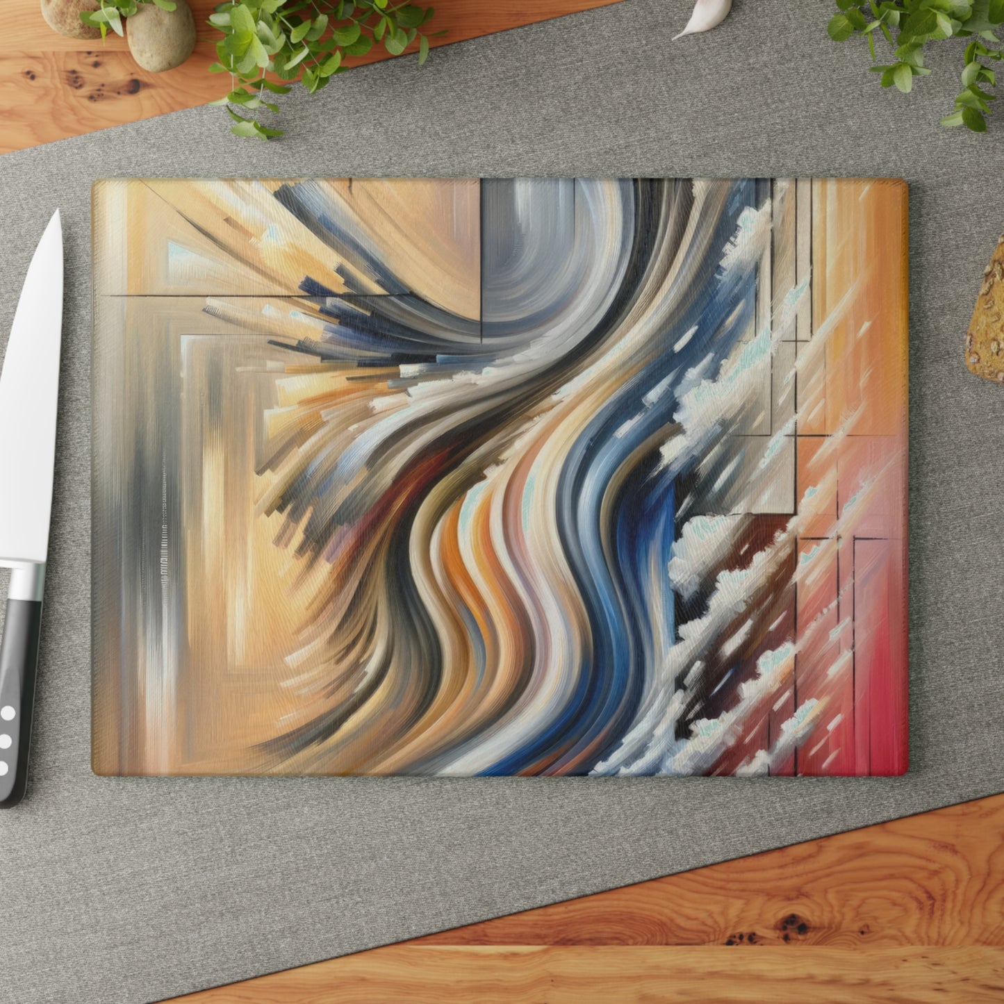 Model Dynamic Transition Glass Cutting Board
