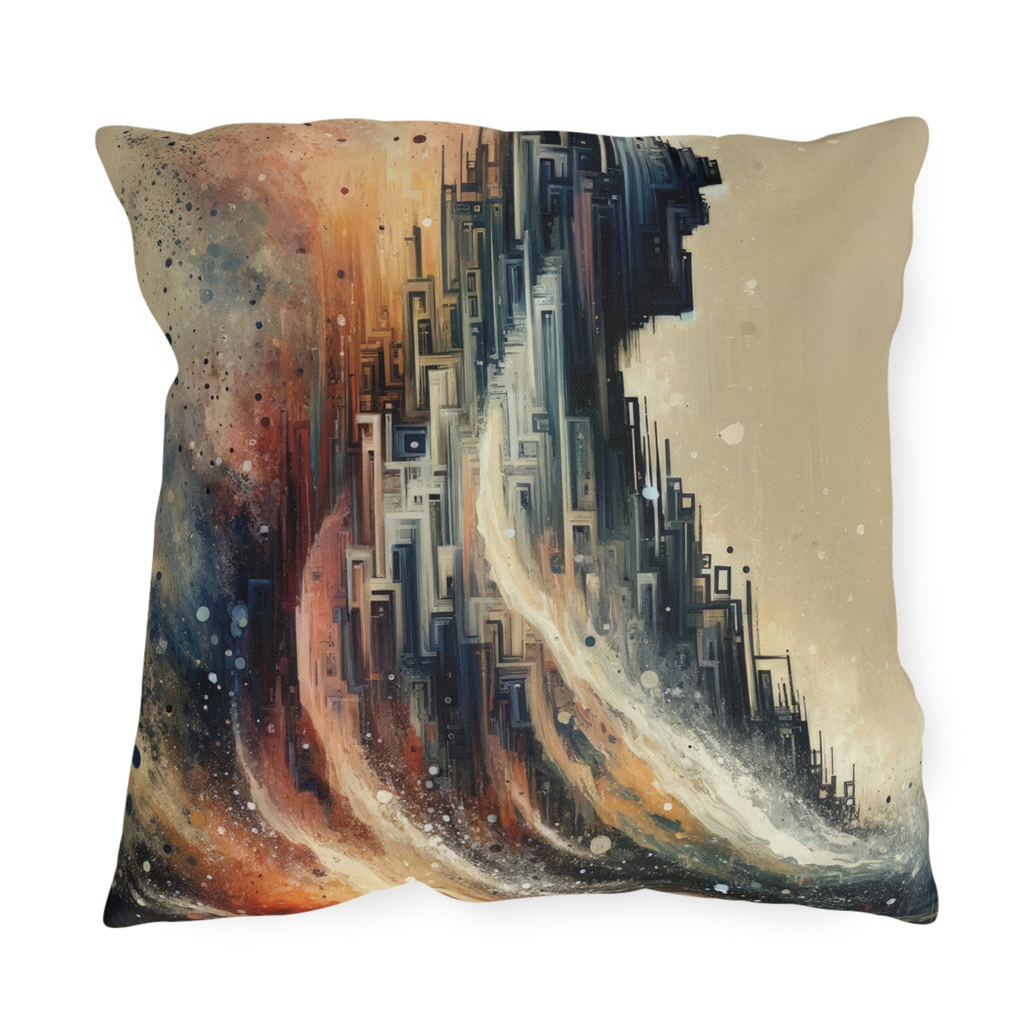 Enduring Echoes Resonance Outdoor Pillows