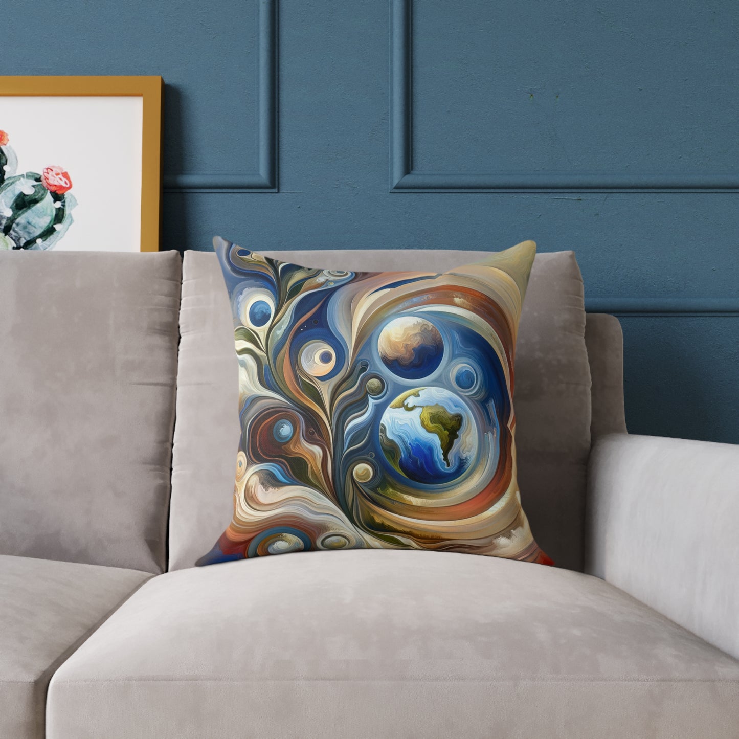 Esoteric Nurturing Gaia Spun Polyester Pillow
