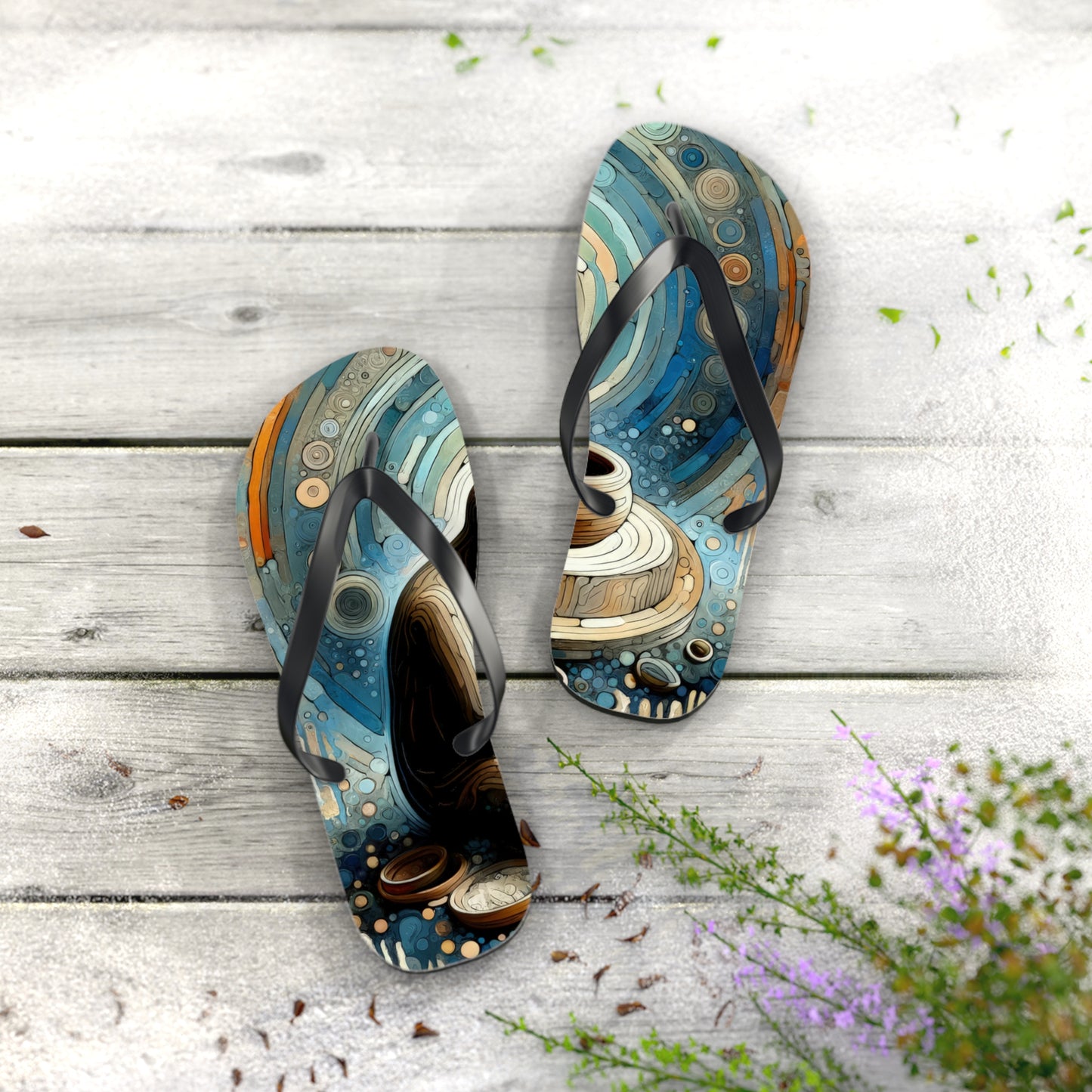 Crafting Semantic Pottery Flip Flops