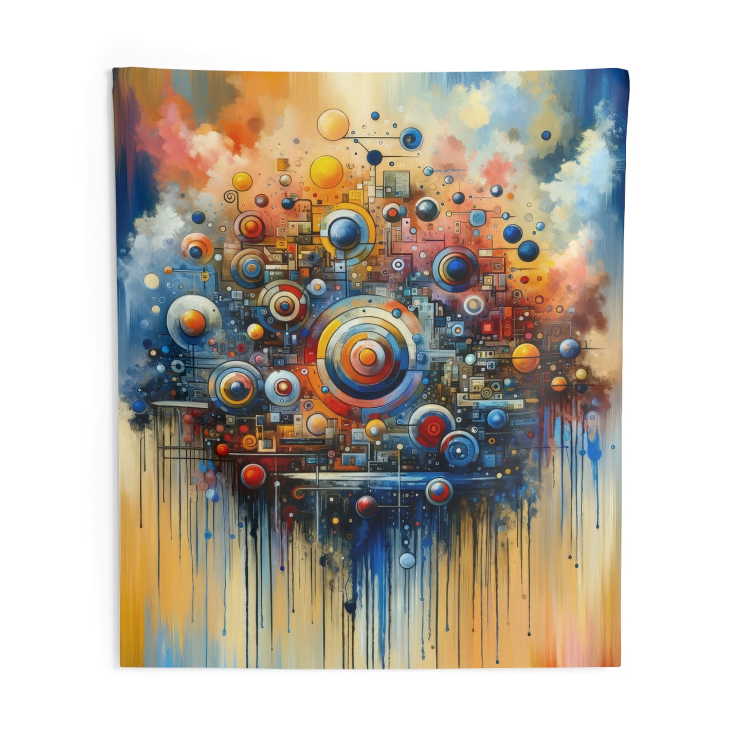 Connected Virtuality Canvas Indoor Wall Tapestries