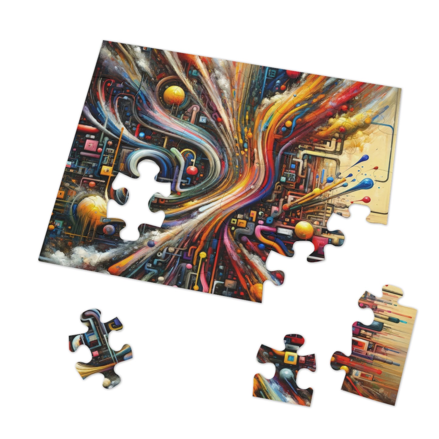 Information Bottleneck Cascade Jigsaw Puzzle (30, 110, 252, 500,1000-Piece)