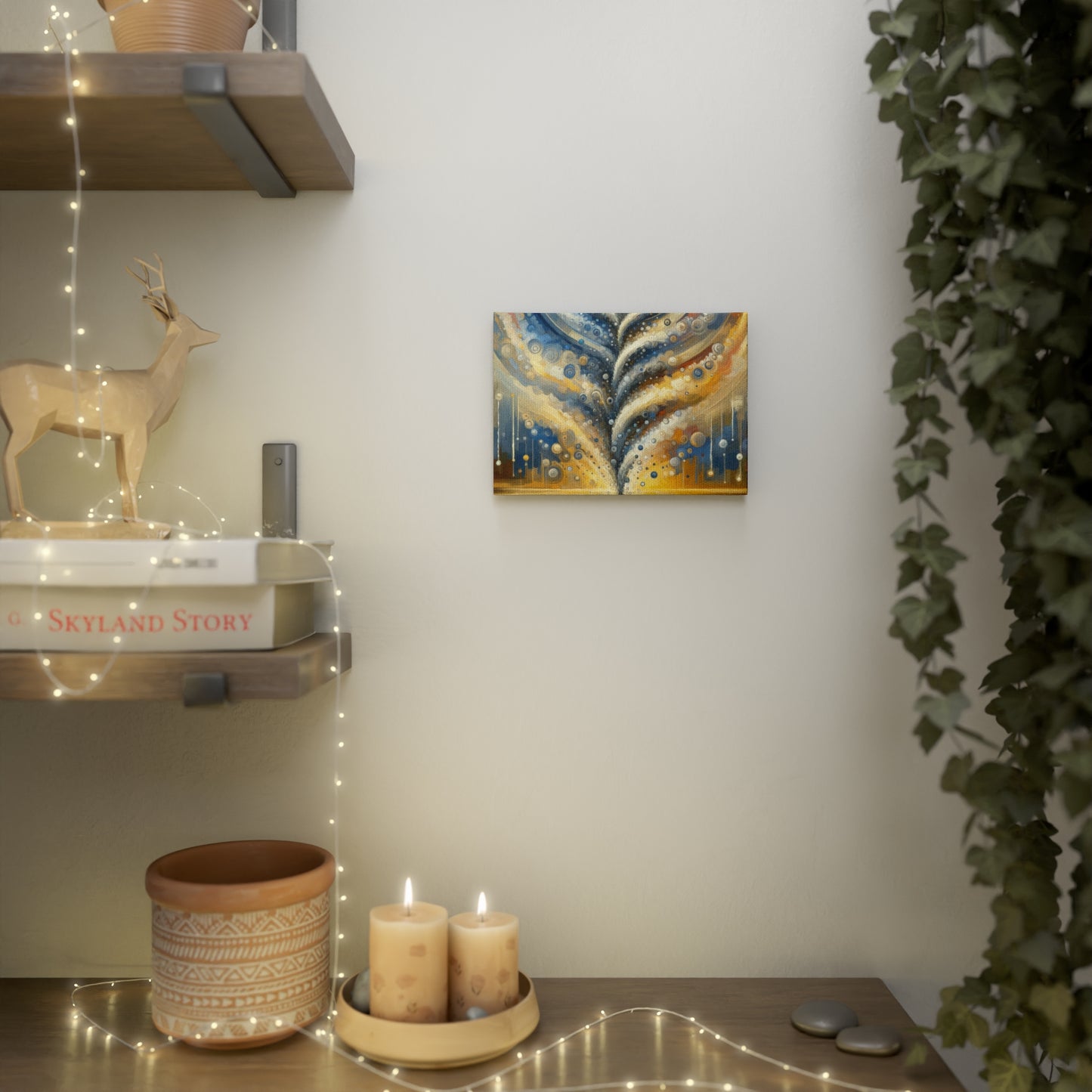 Ripple Effect Abstraction Canvas Photo Tile