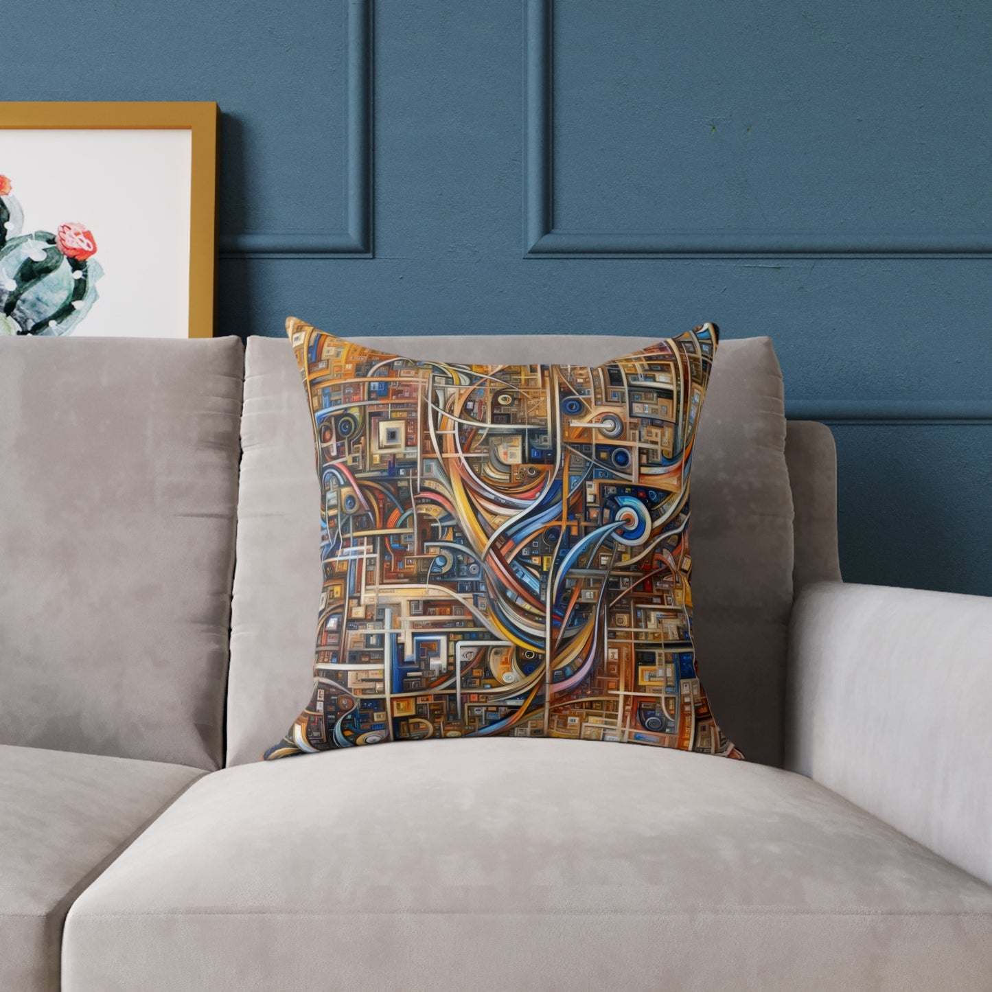 Intricate Life Tapestry Spun Polyester Pillow