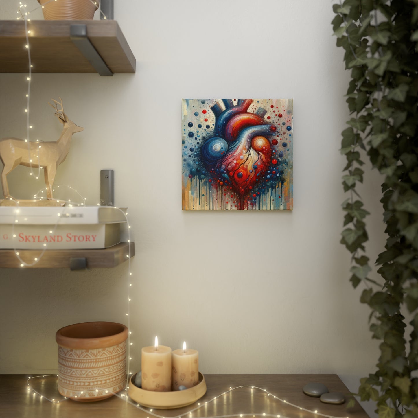 Empathetic Heart Expression Canvas Photo Tile
