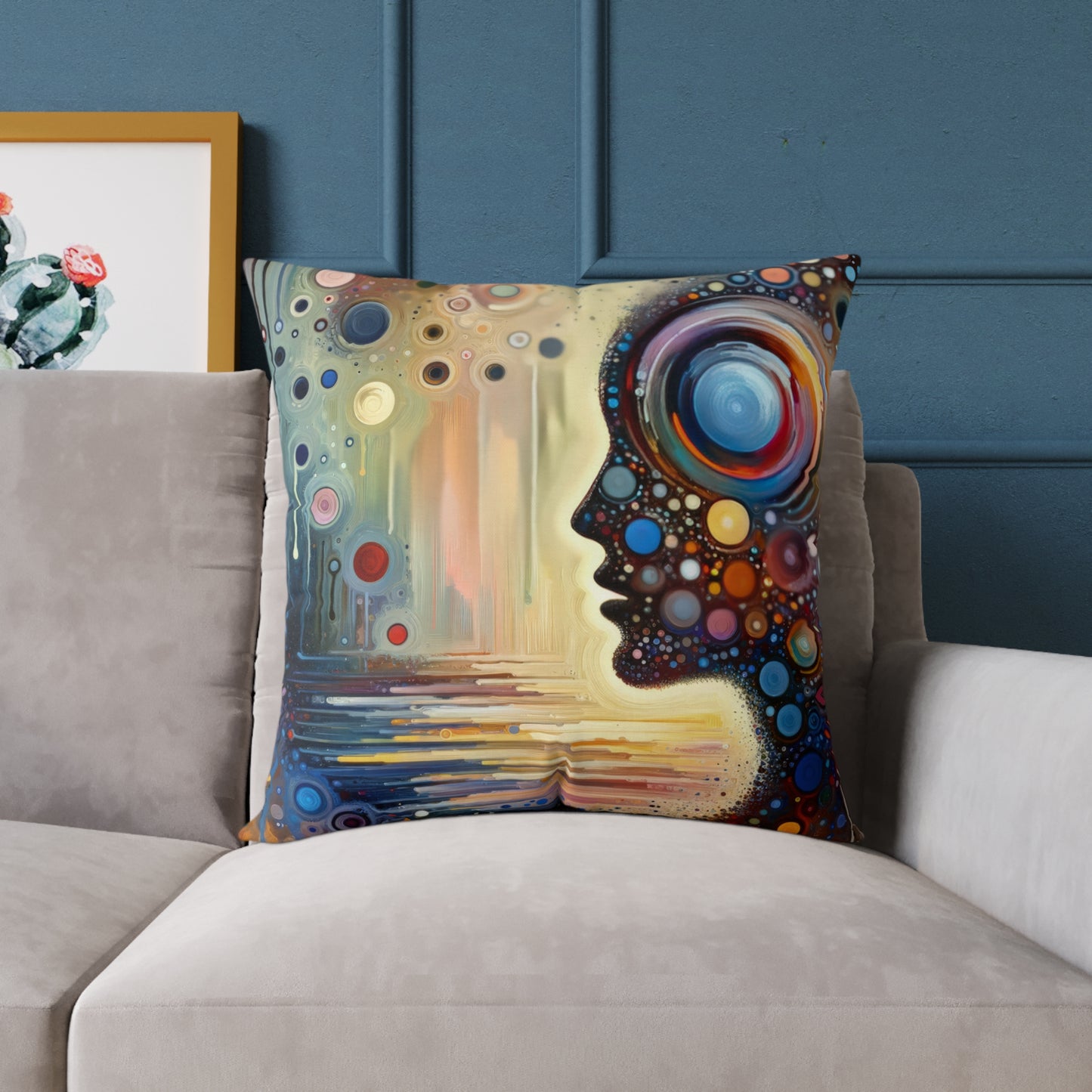Echoed Intrinsic Universality Spun Polyester Pillow