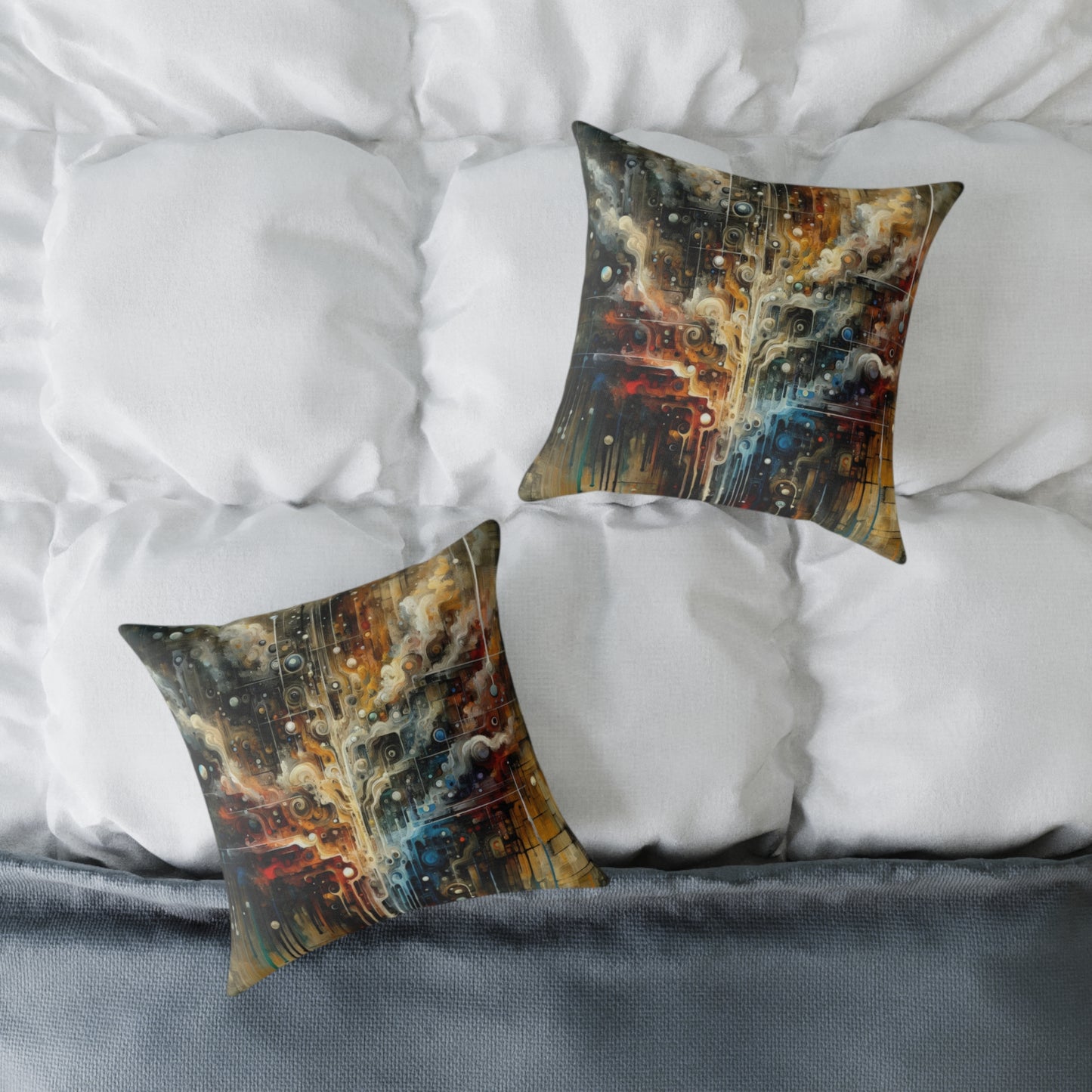 Integral Stewardship Abstract Spun Polyester Pillow