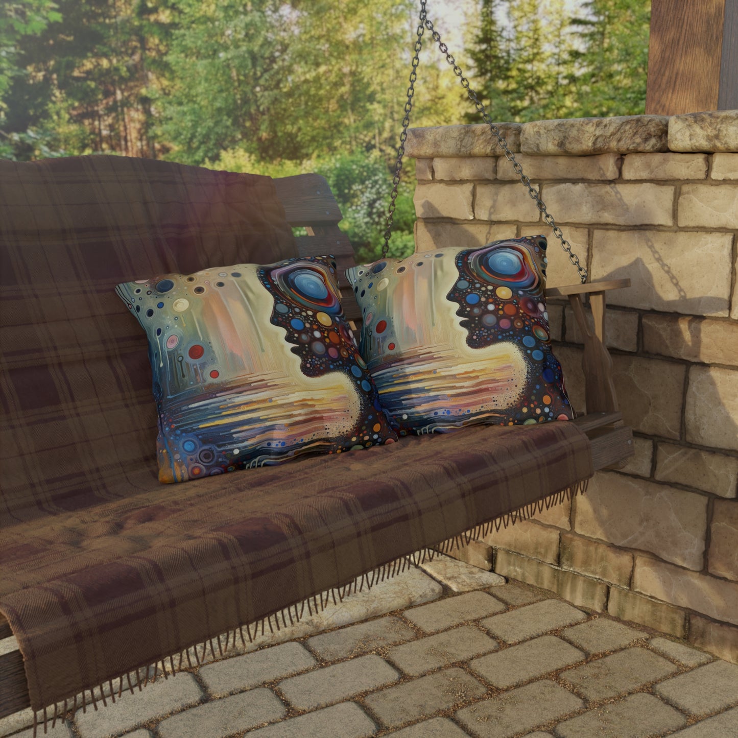 Echoed Intrinsic Universality Outdoor Pillows