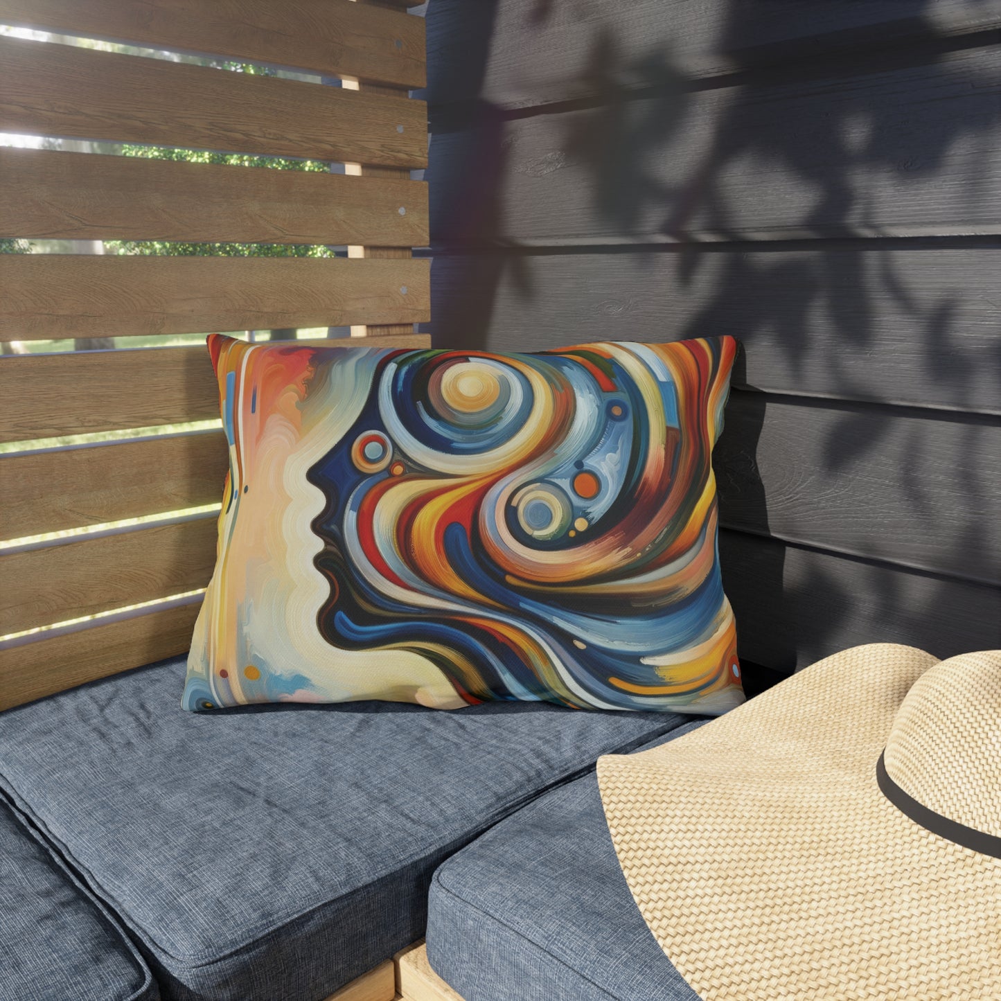 Transformative Harmonic Tachism Outdoor Pillows