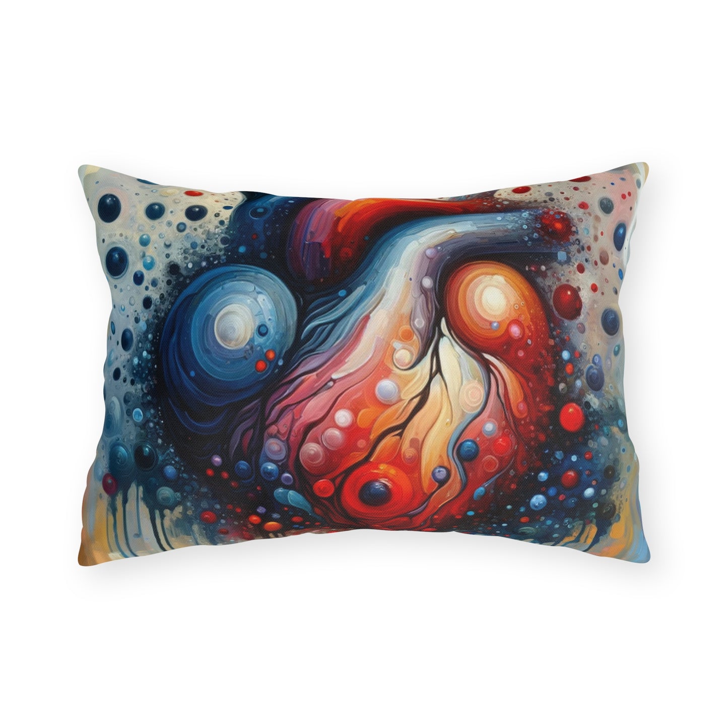 Empathetic Heart Expression Outdoor Pillows
