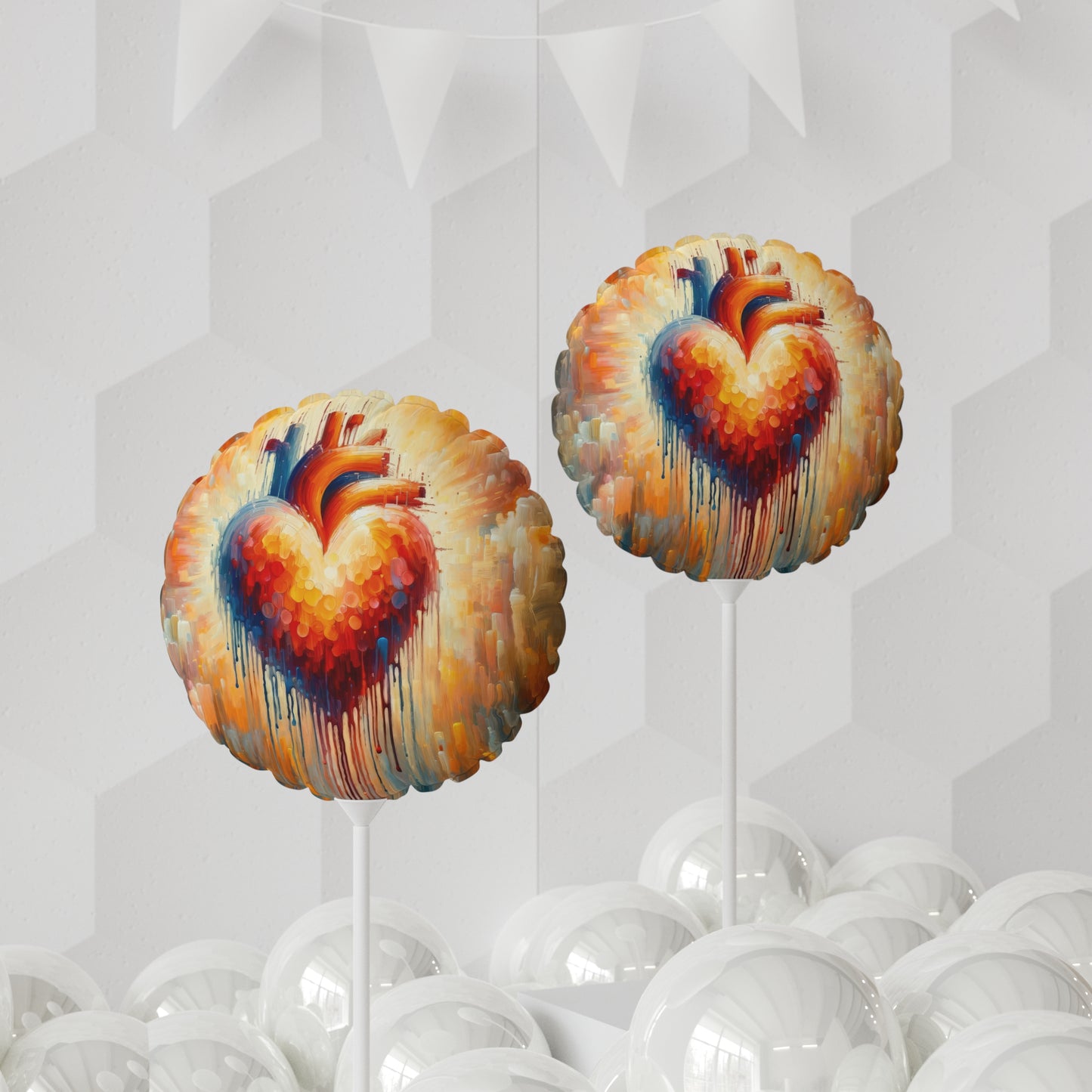 Vital Compassionate Beat Balloon (Round and Heart-shaped), 11"