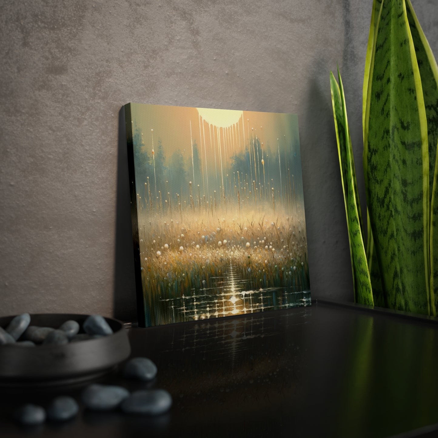 Observant Delicacy Heart Canvas Photo Tile