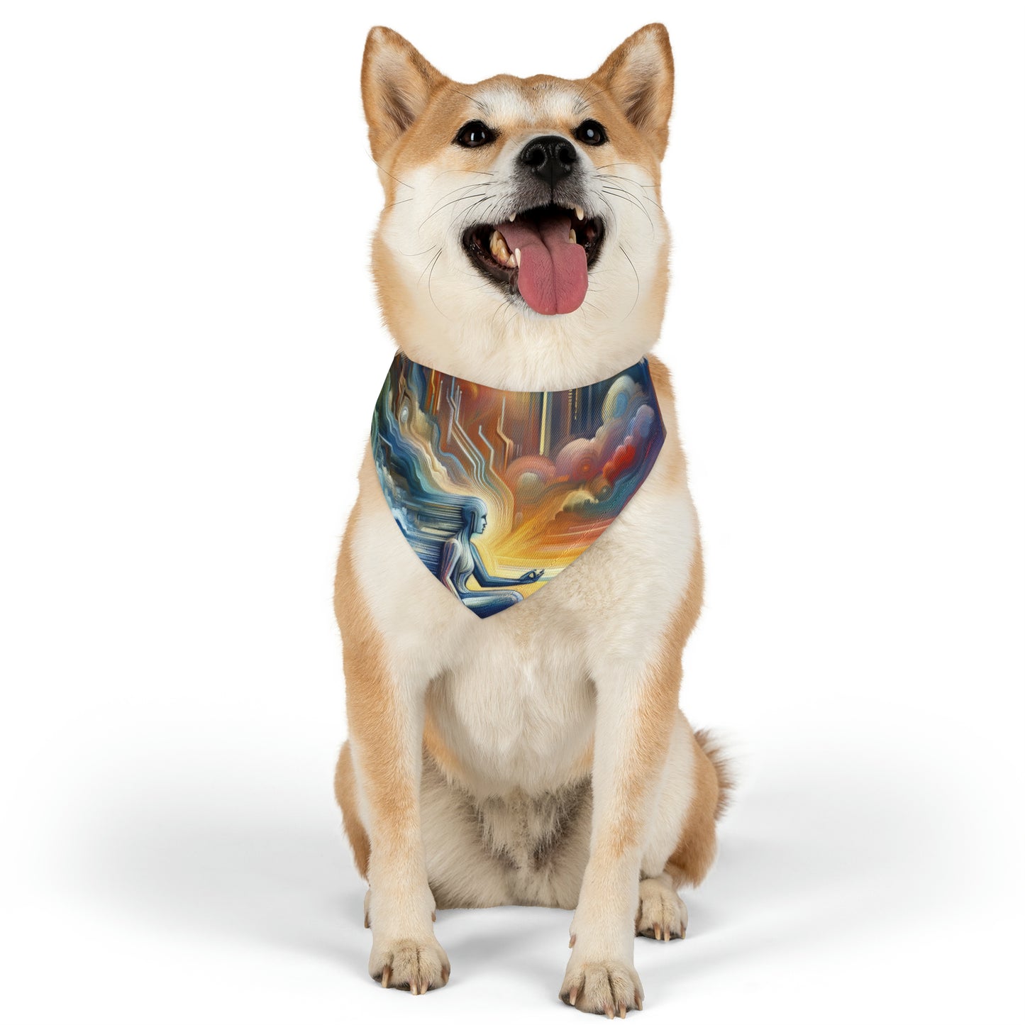 Eternal Digital Meditation Pet Bandana Collar