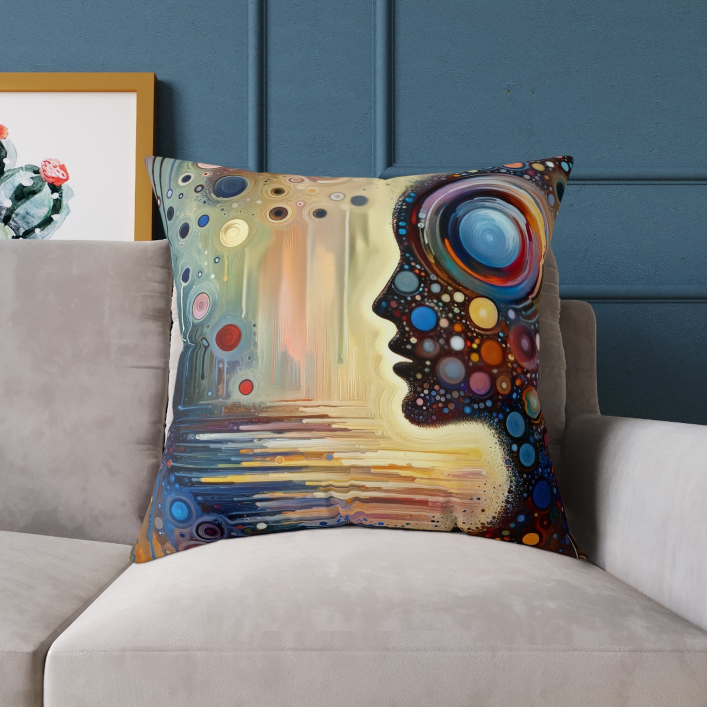 Echoed Intrinsic Universality Spun Polyester Pillow