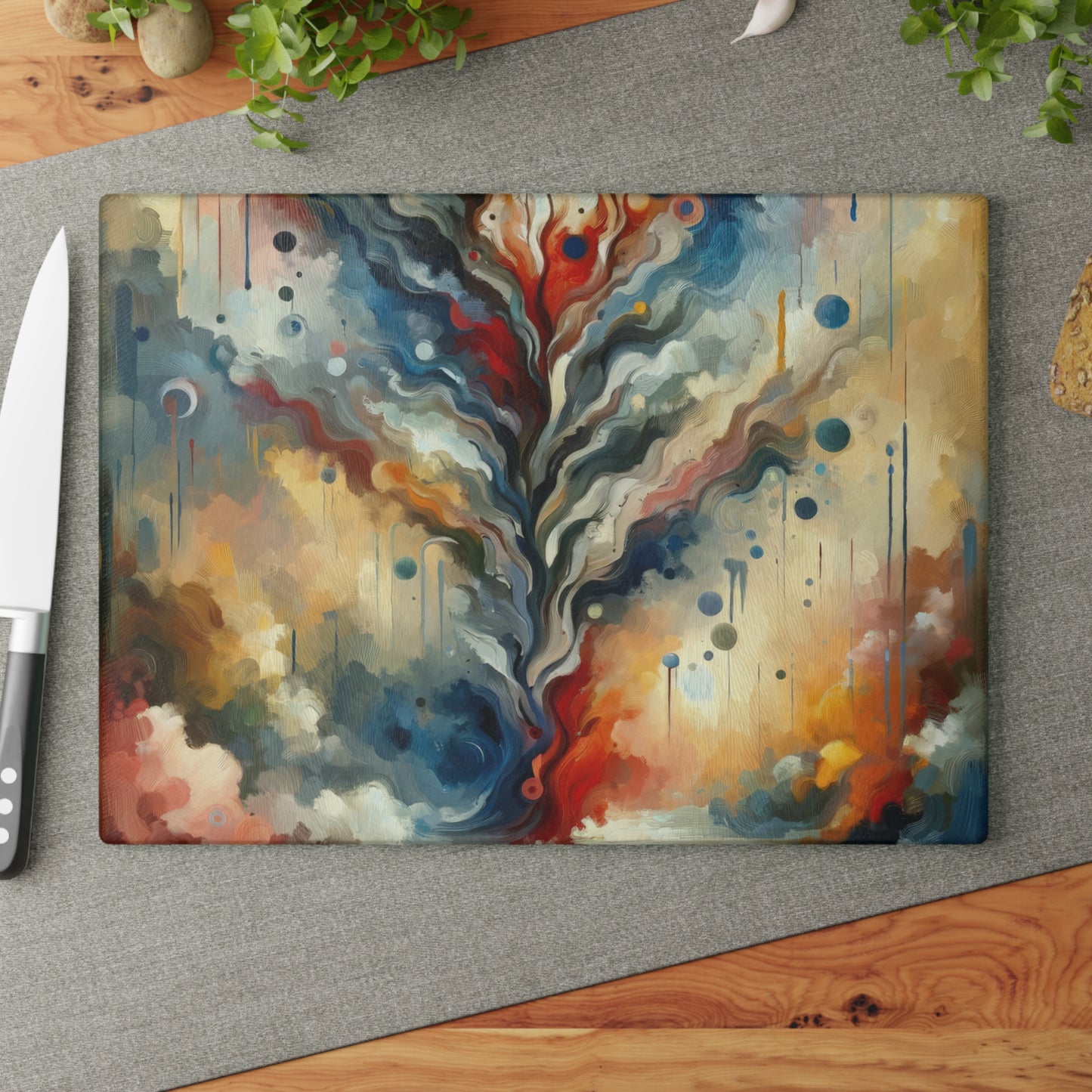 Abstract Forgiveness Offering Glass Cutting Board
