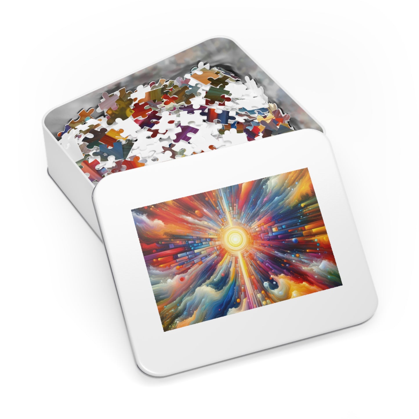 Kaleidoscopic Tachism Breath Jigsaw Puzzle (30, 110, 252, 500,1000-Piece)