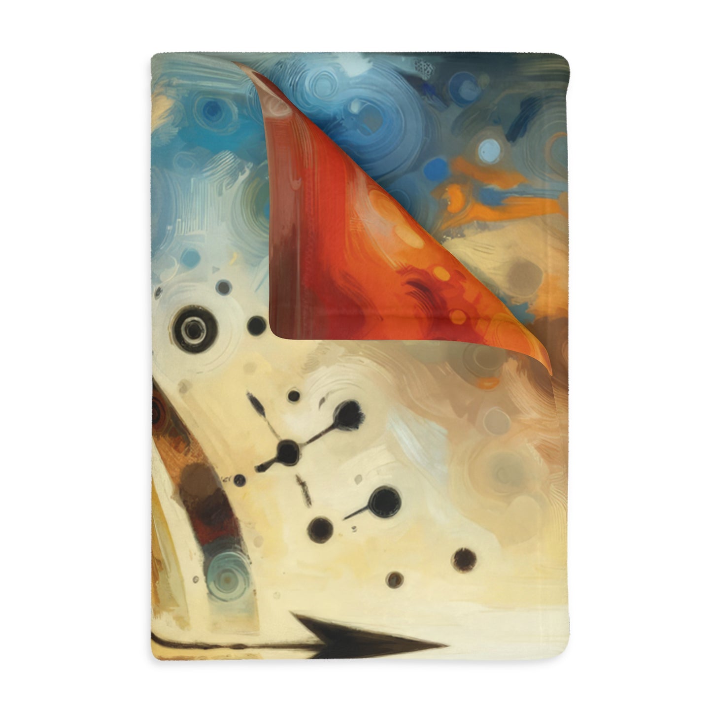 Guidance Abstract Compass Velveteen Microfiber Blanket (Two-sided print)