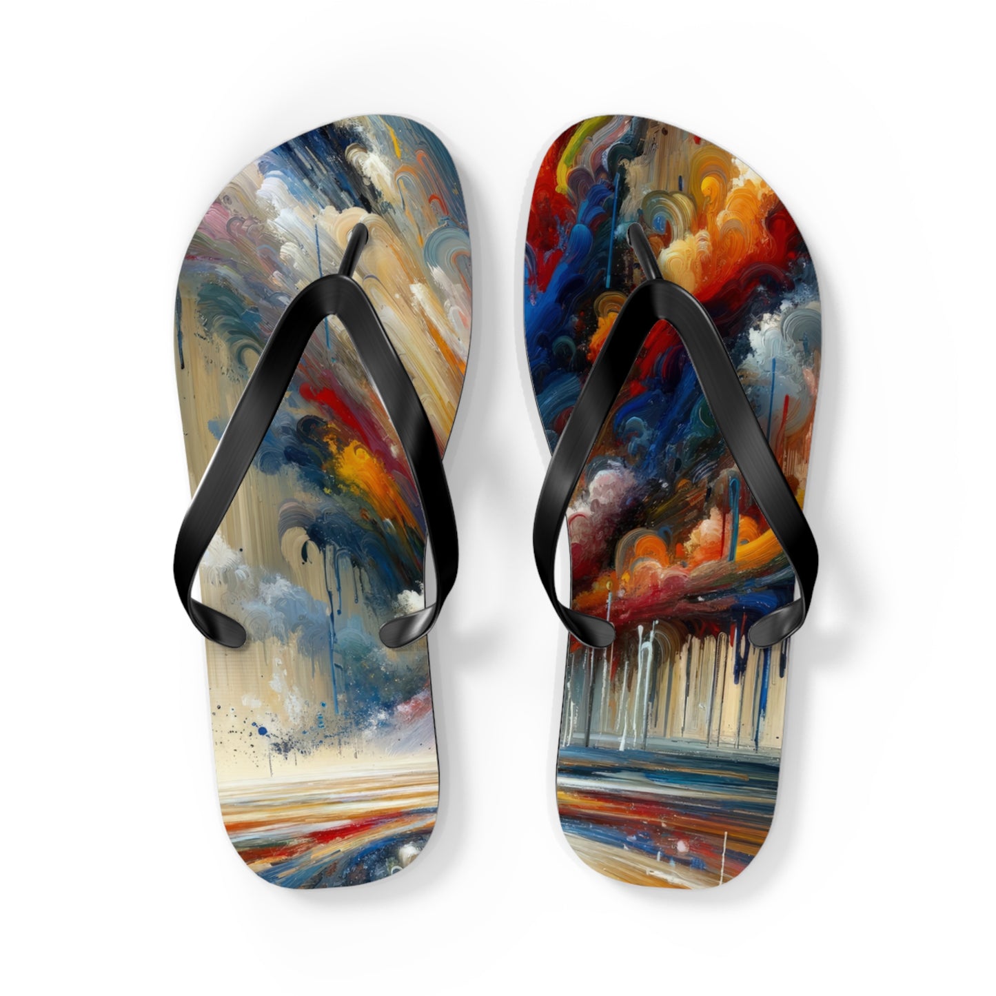 Grandiose Transformation Tachism Flip Flops