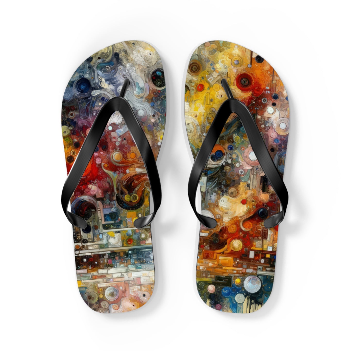 Perception Mosaic Abstract Flip Flops