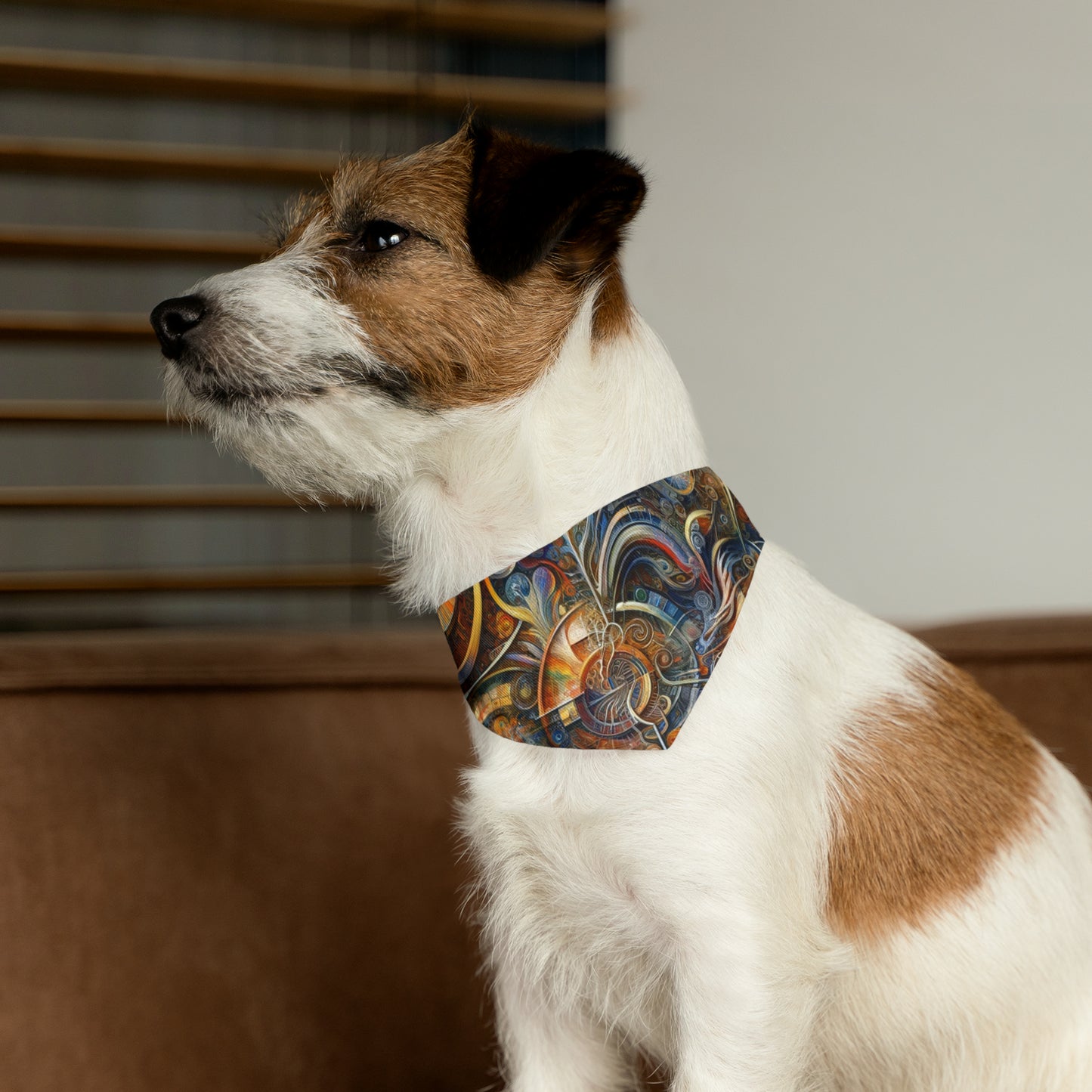Ethos Web Abstract Pet Bandana Collar
