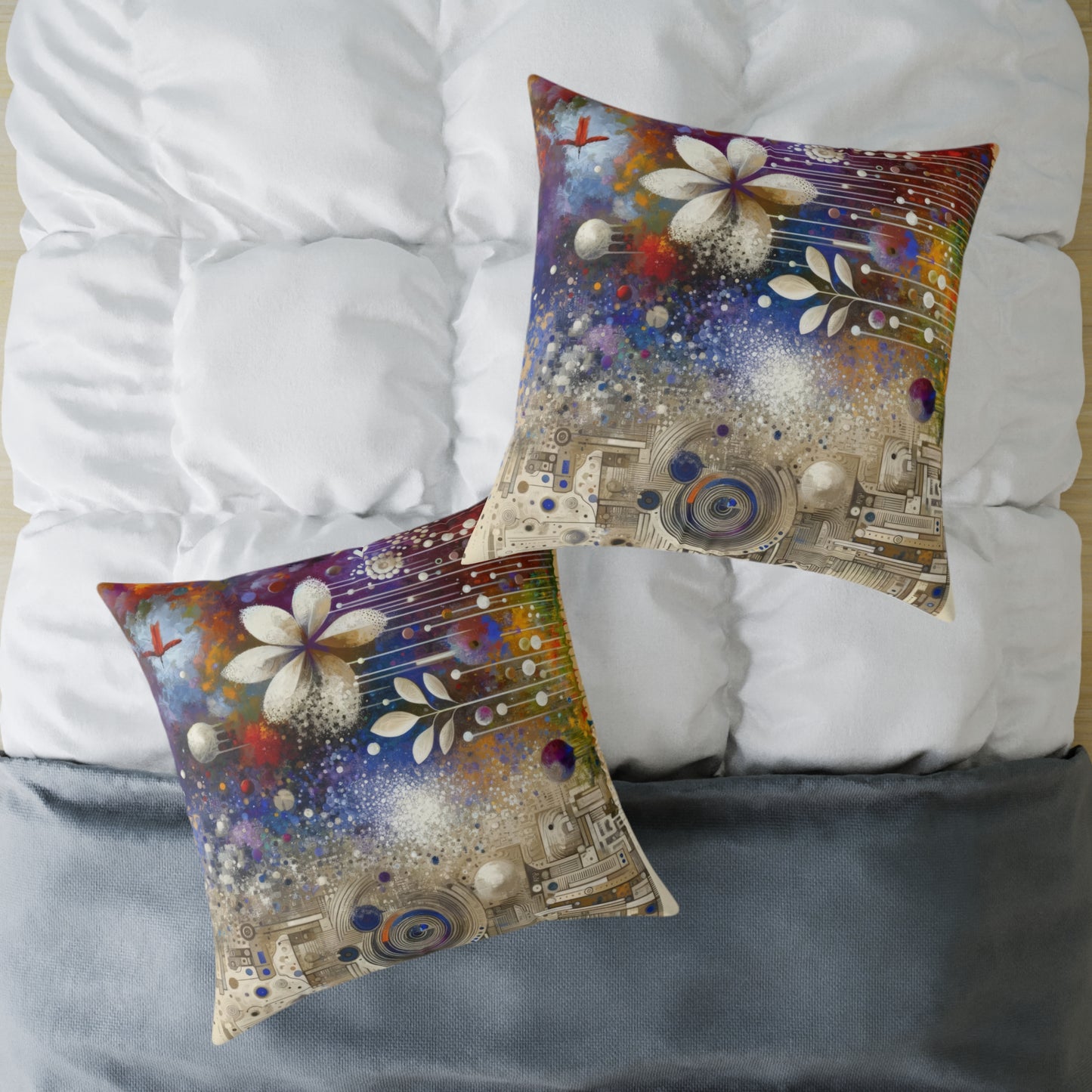 Inner Algorithm Synthesis Spun Polyester Pillow
