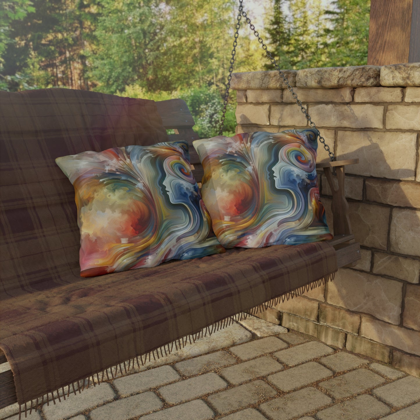 Empathy Binding Spirit Outdoor Pillows