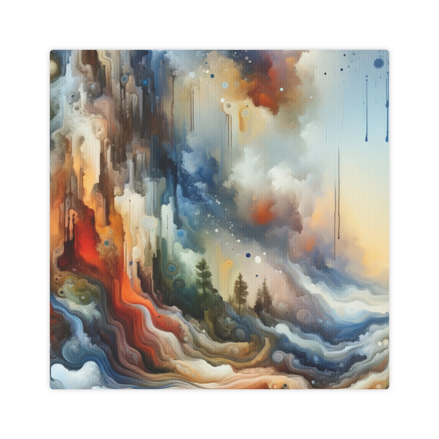 Inner Journey Abstract Canvas Photo Tile