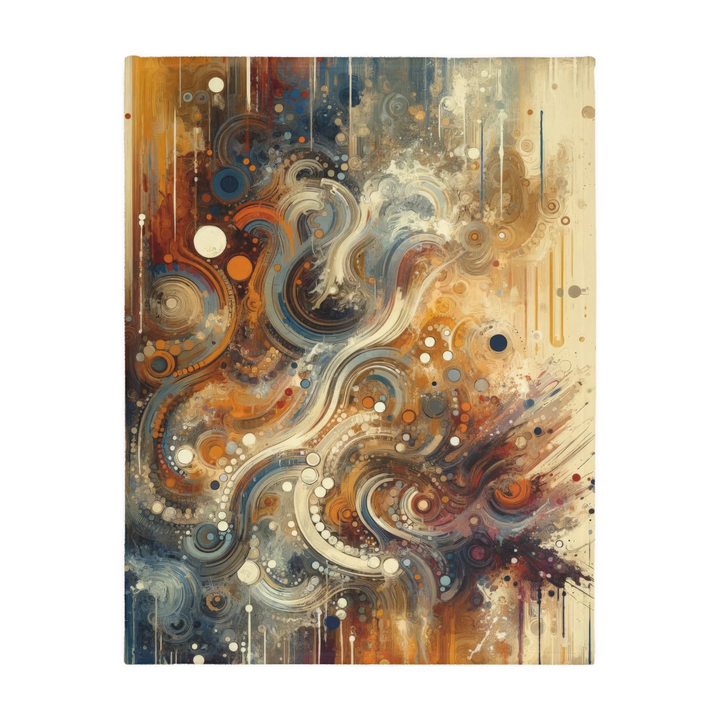 Dynamic Cultural Mosaic Velveteen Microfiber Blanket (Two-sided print)