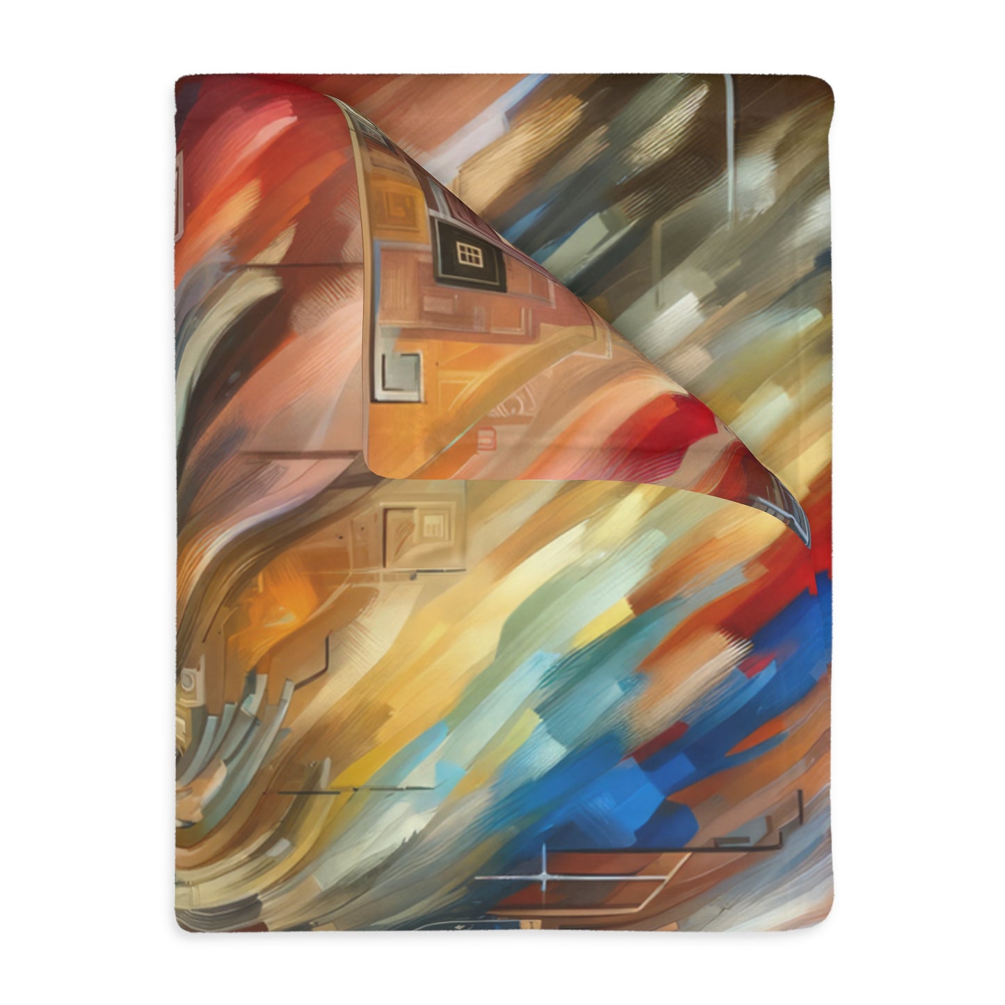 Woven Progress Tapestry Velveteen Microfiber Blanket (Two-sided print)