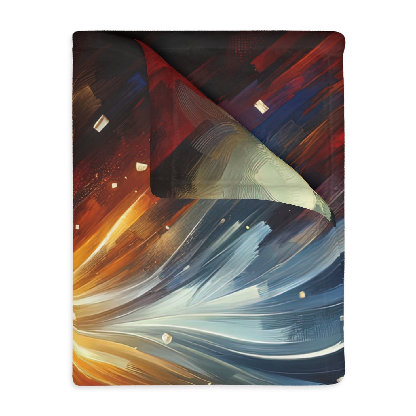 Igniting Transformational Currents Velveteen Microfiber Blanket (Two-sided print)