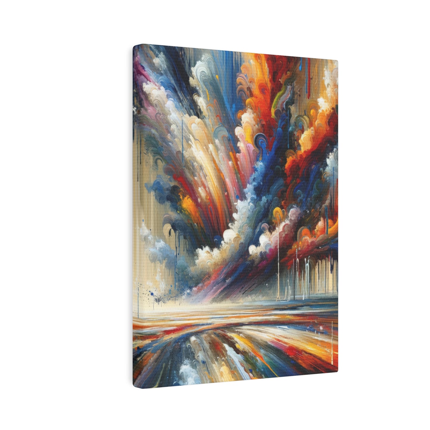 Grandiose Transformation Tachism Canvas Photo Tile