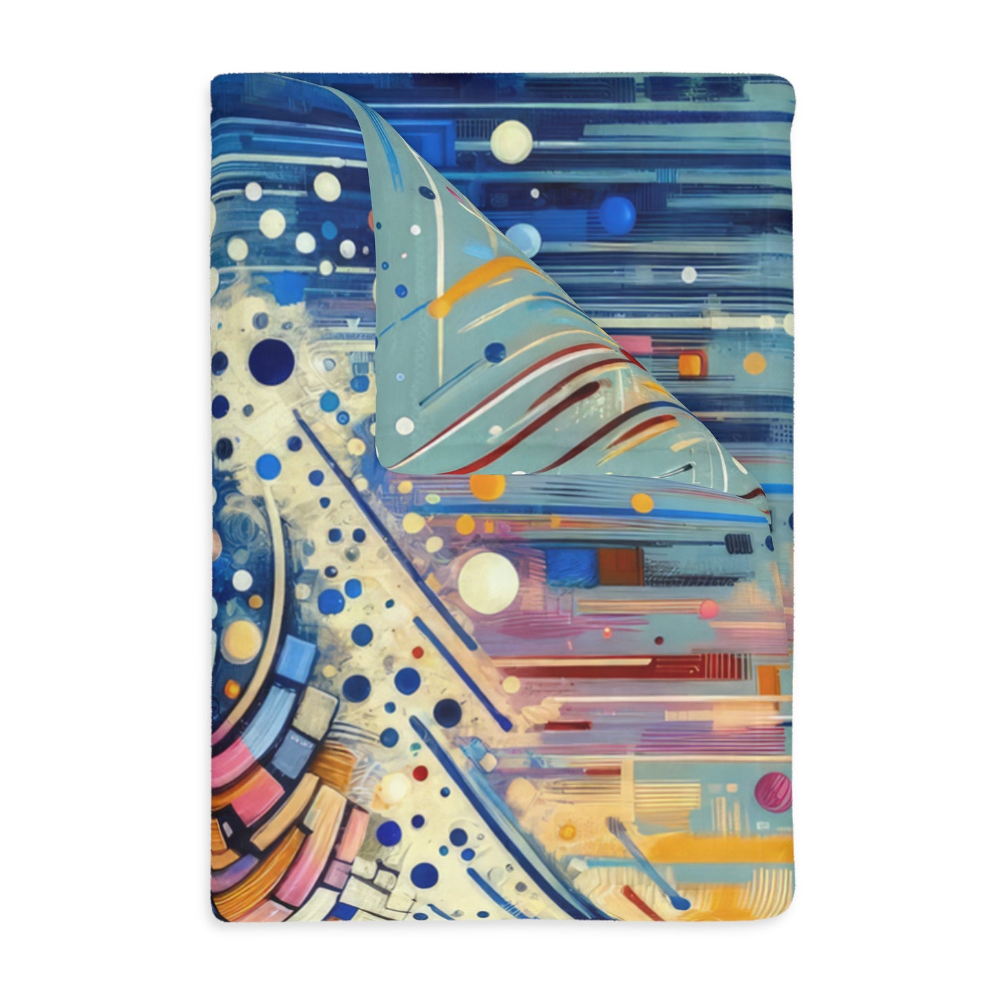 Digital Carving Abstract Velveteen Microfiber Blanket (Two-sided print)