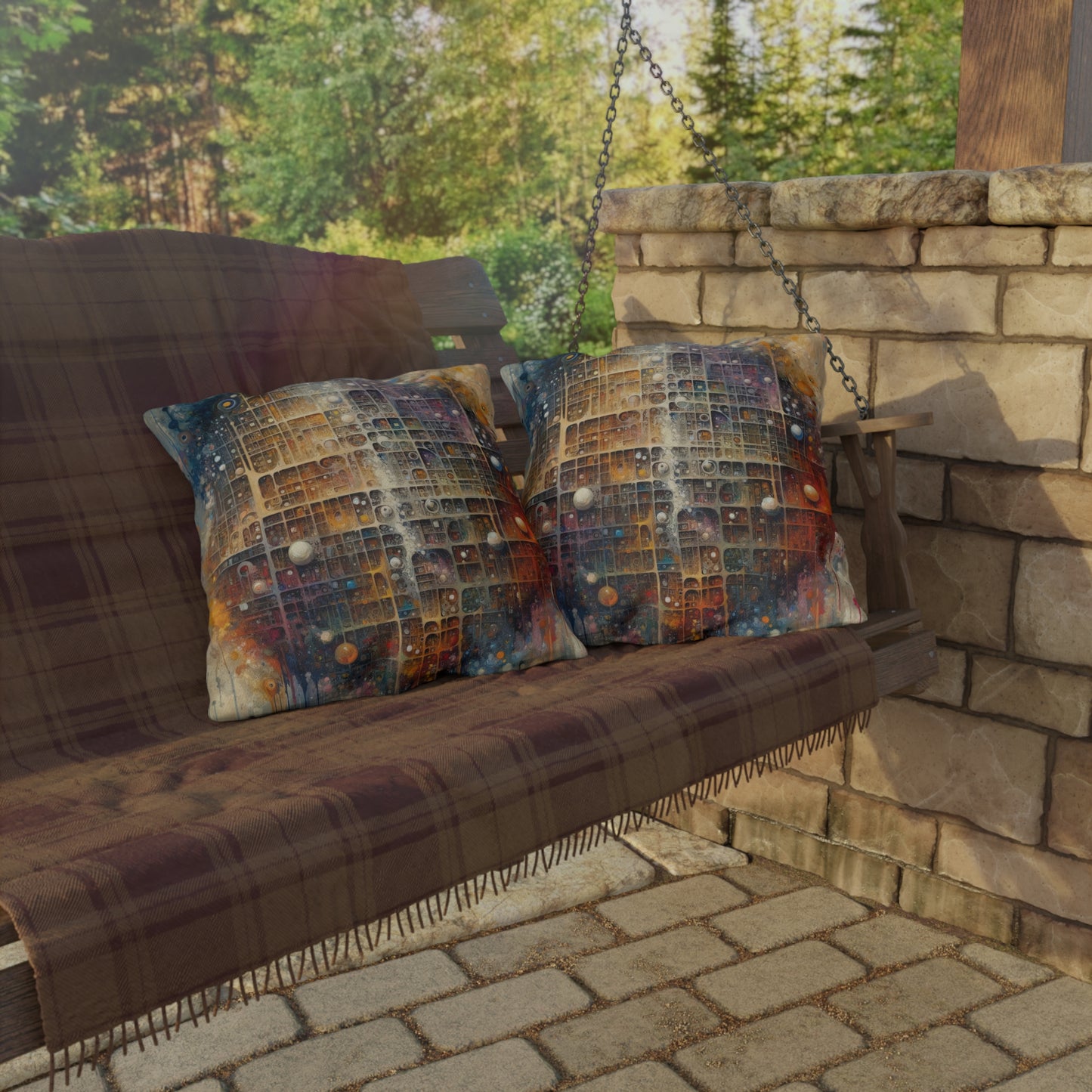 Integral Harmony Existence Outdoor Pillows