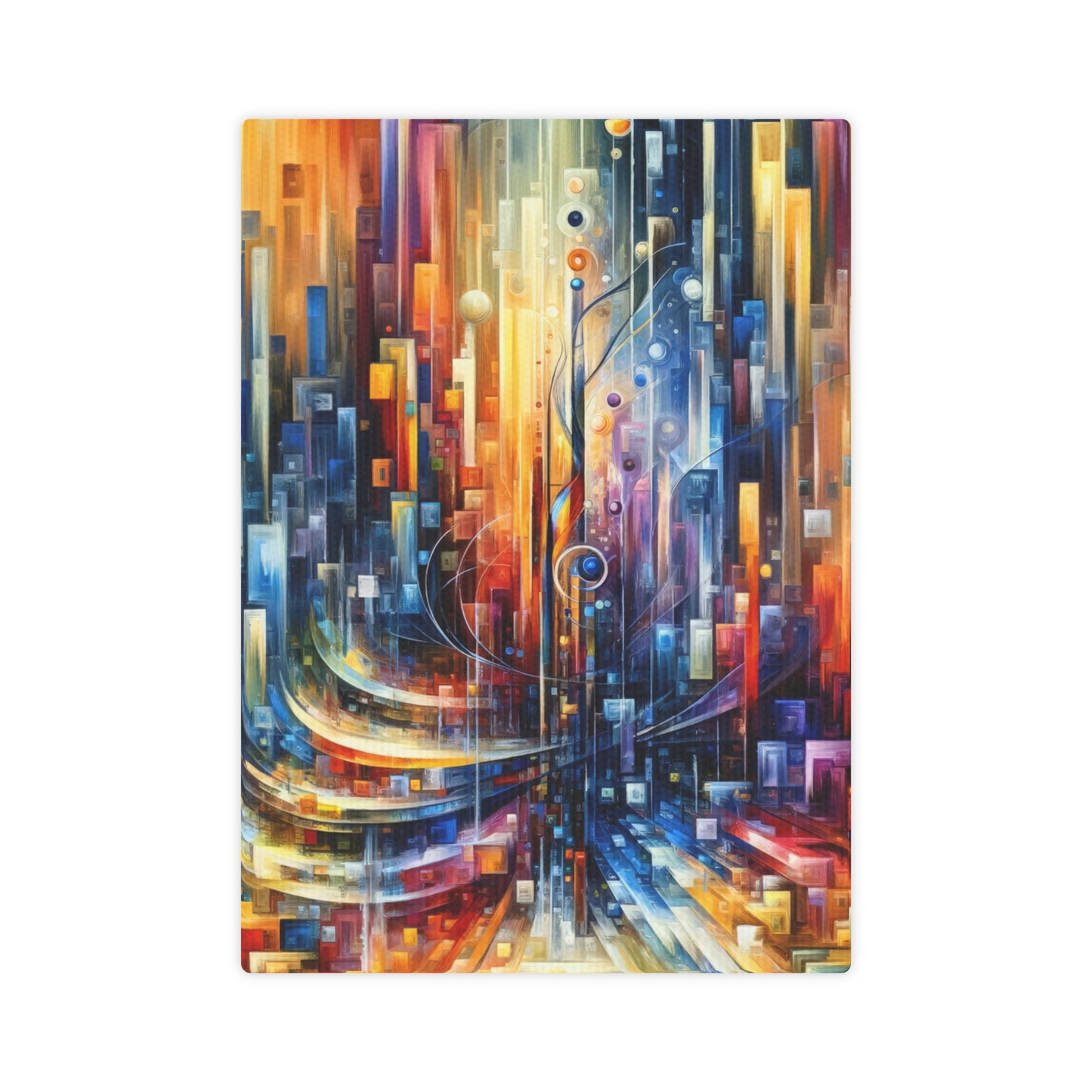 Symphonic Glass Resonance Canvas Photo Tile