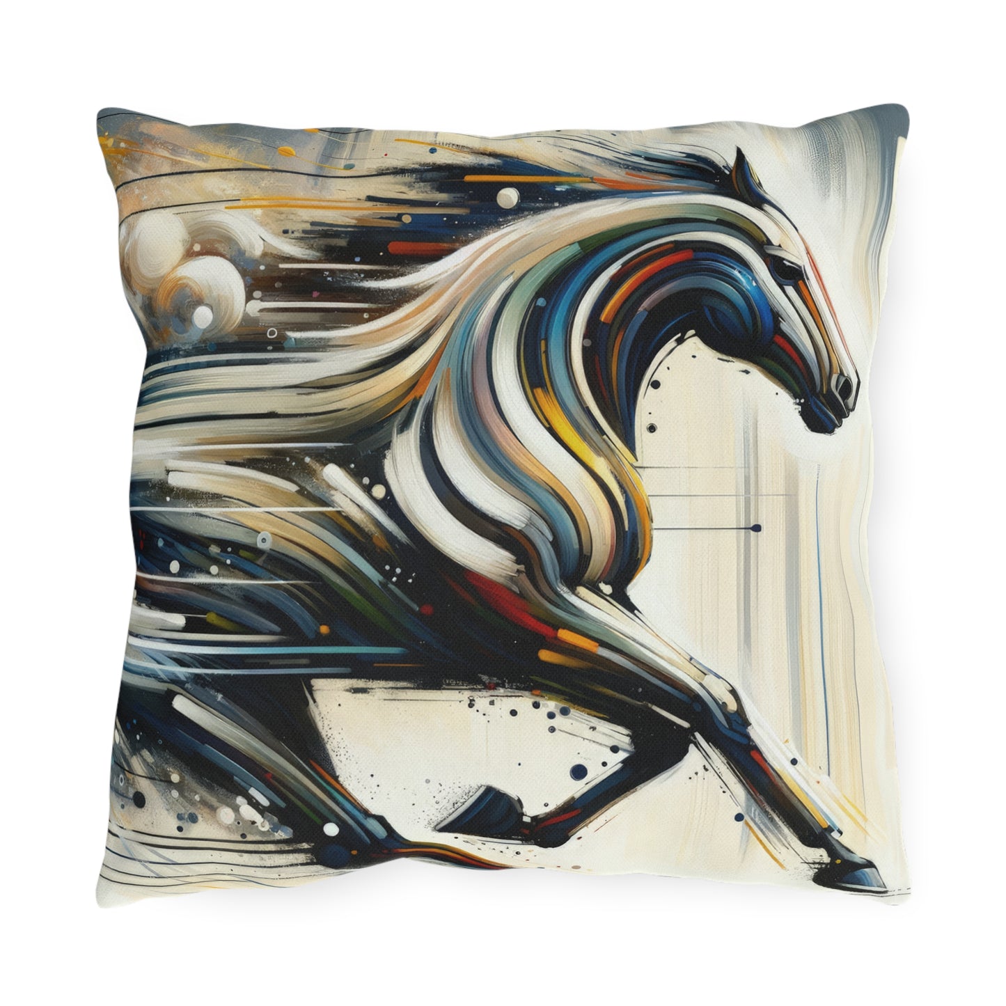 Hyperlinked Horsepower Gallop Outdoor Pillows