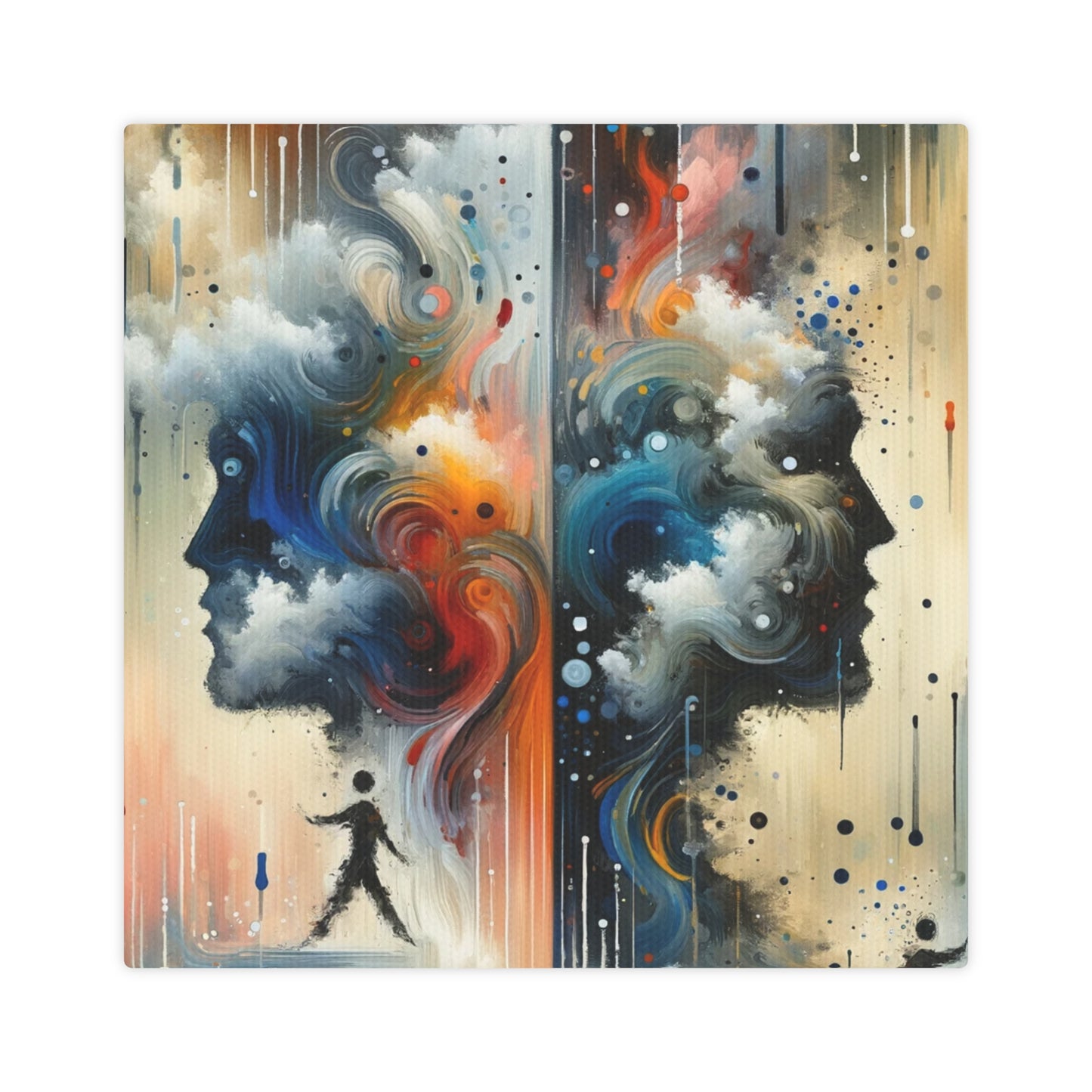 Connected Isolation Paradox Canvas Photo Tile
