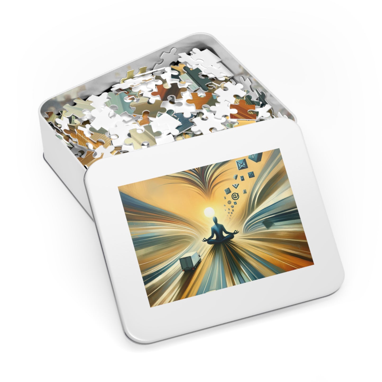 Meditative Commute Flow Jigsaw Puzzle (30, 110, 252, 500,1000-Piece)