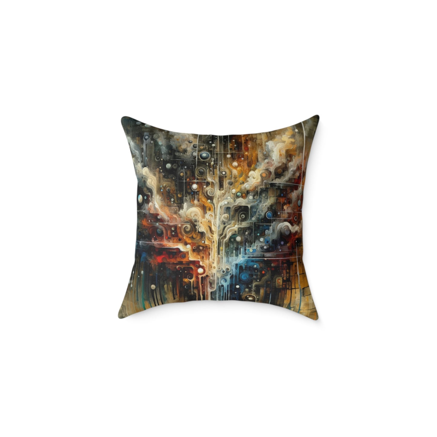 Integral Stewardship Abstract Spun Polyester Pillow