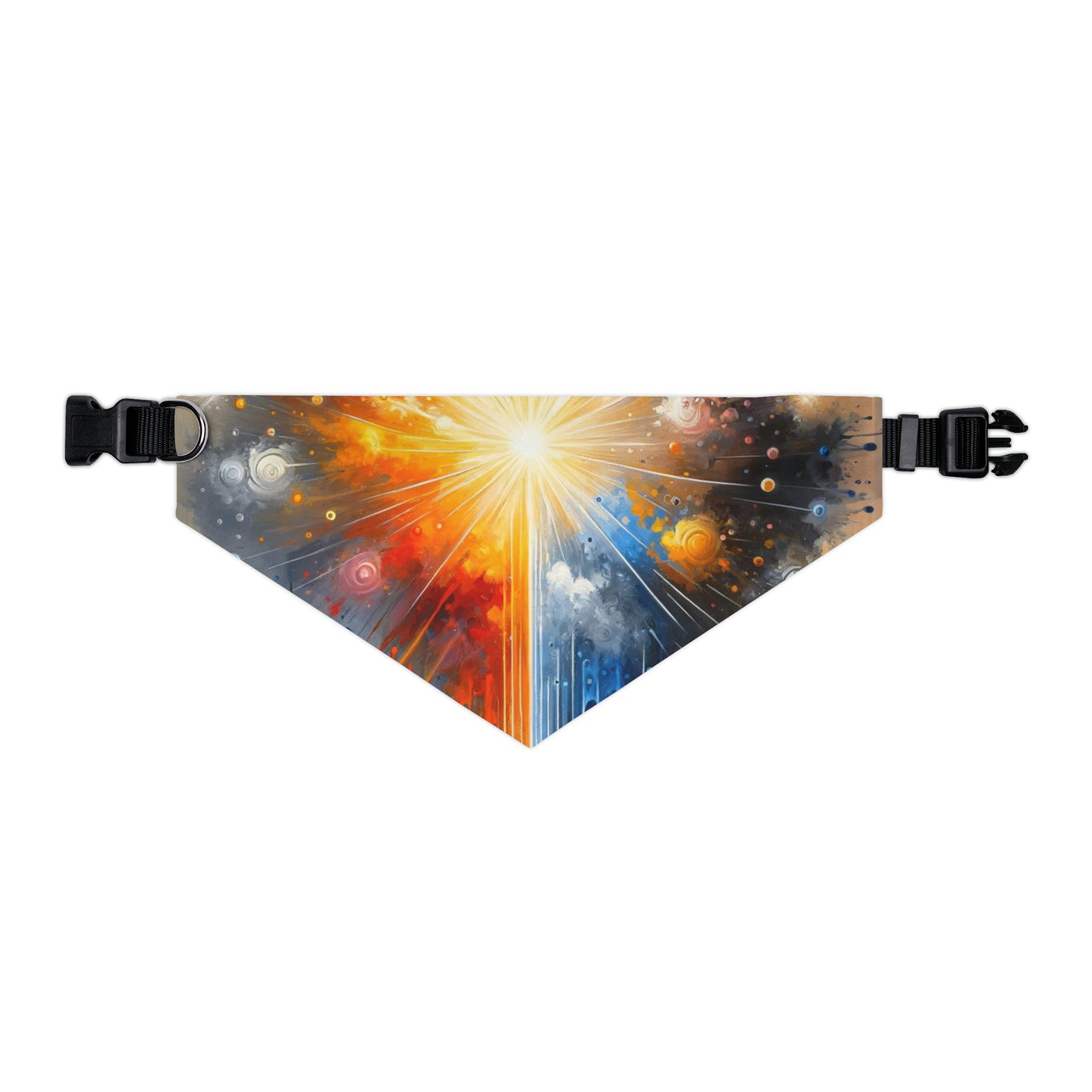 Luminous Abstract Tachism Pet Bandana Collar