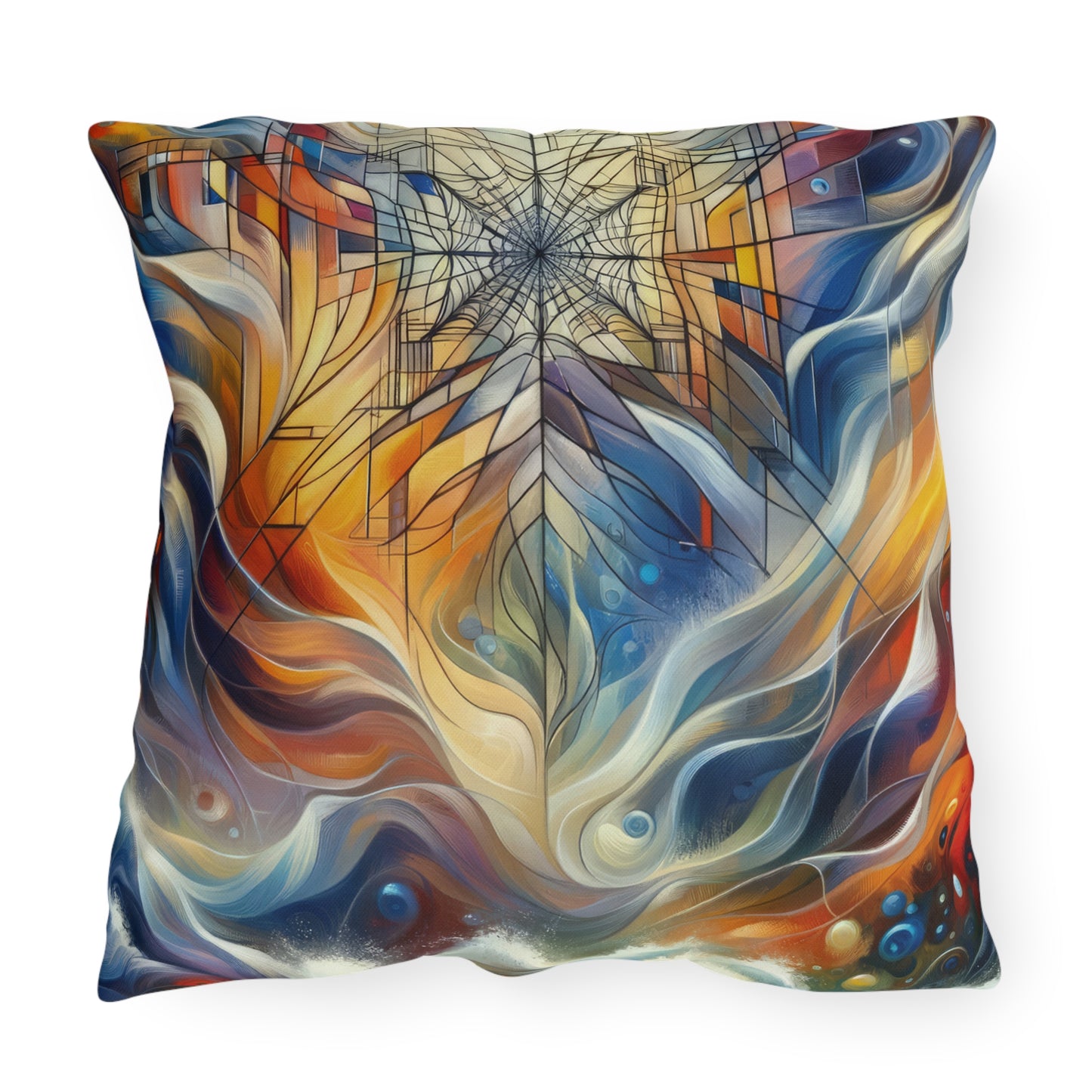 Weaving Renewal Web Outdoor Pillows
