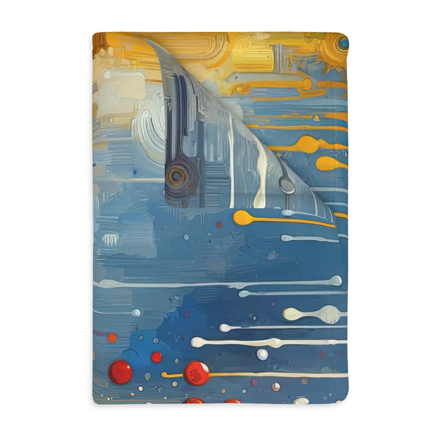 Joyous Effortless Exhale Velveteen Microfiber Blanket (Two-sided print)