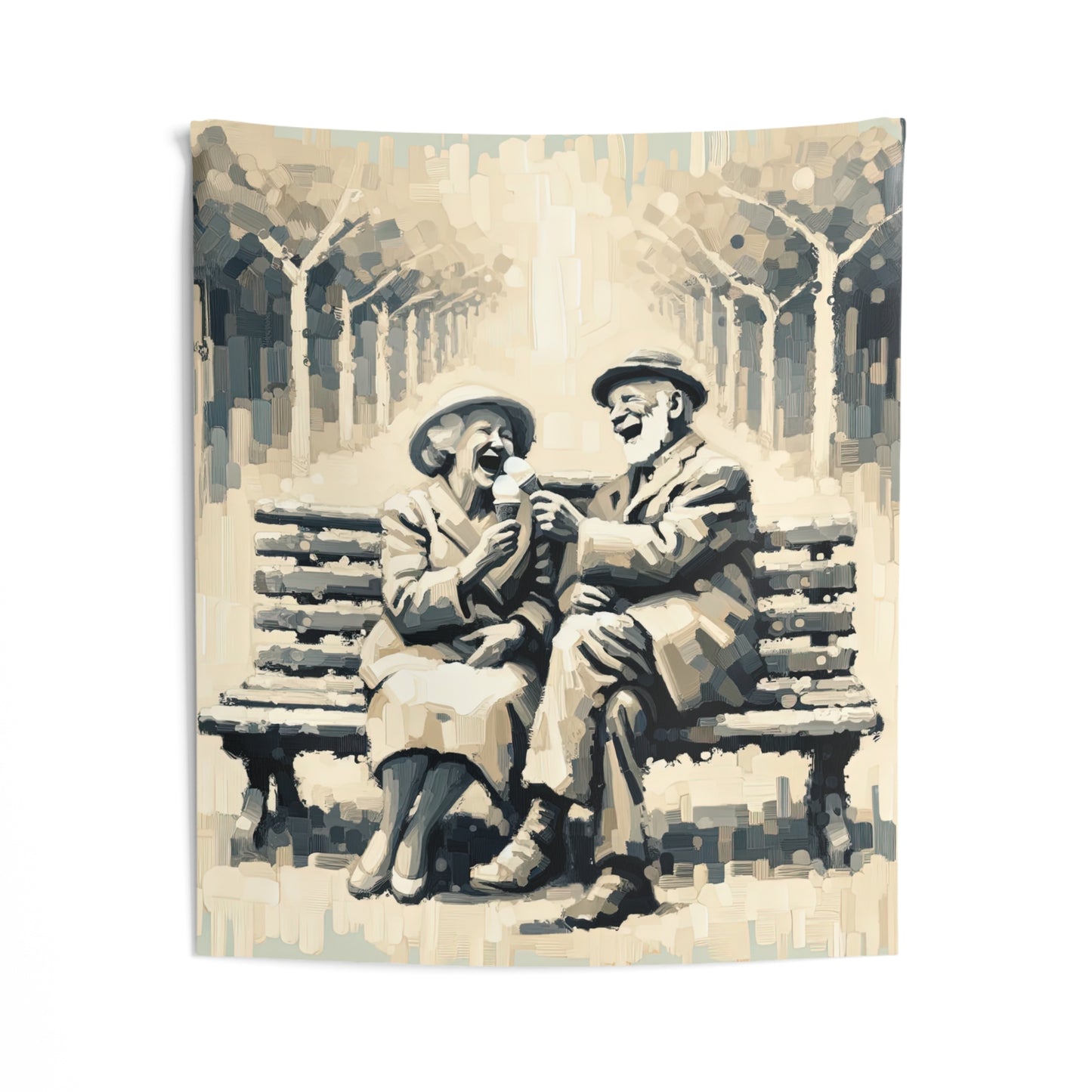 Joyful Companionship Serenity Indoor Wall Tapestries