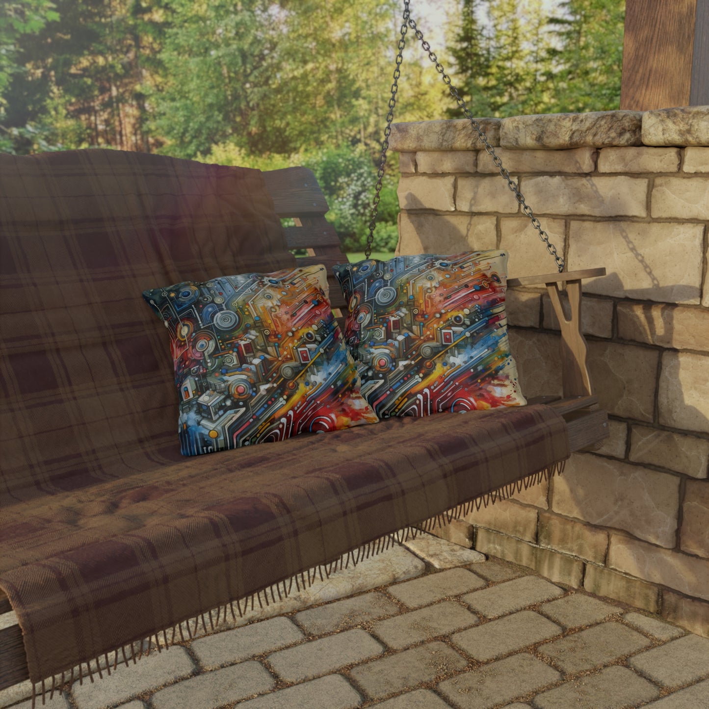 Beliefs Systems Intersection Outdoor Pillows
