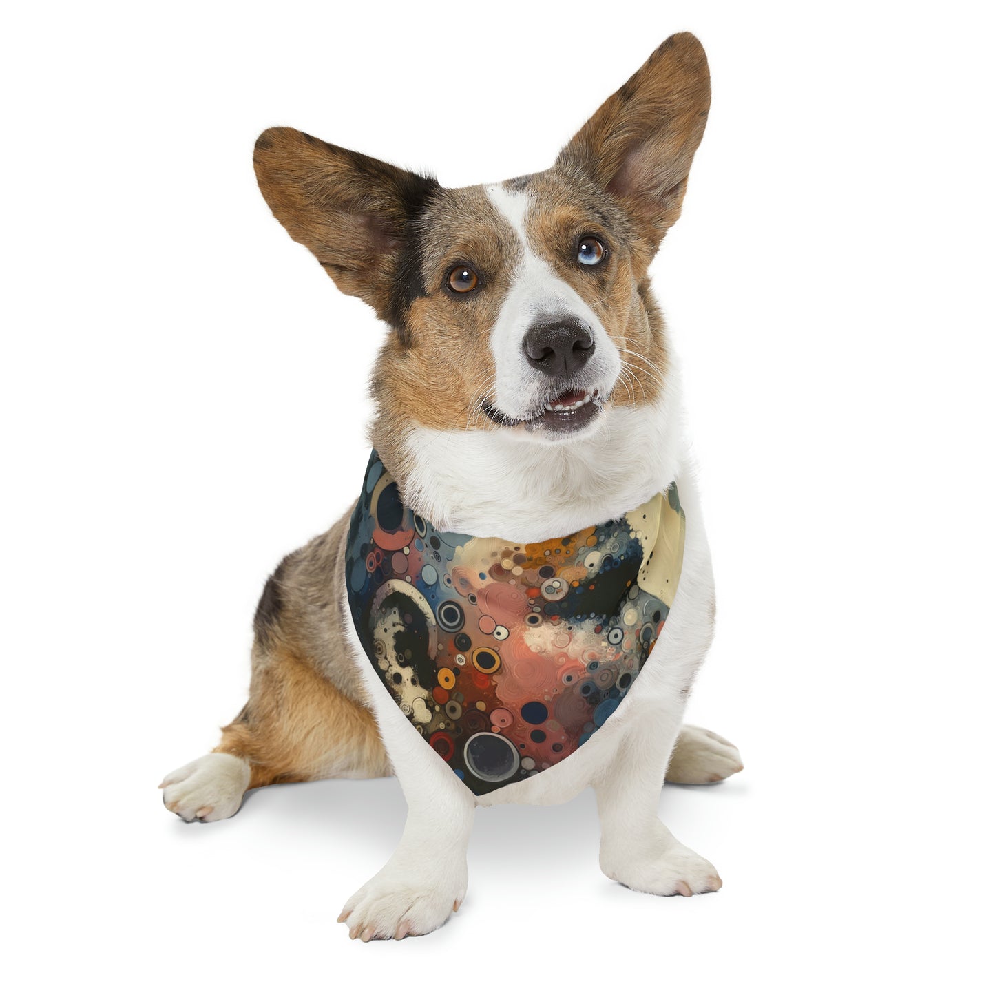 Reflective Tachism Contemplation Pet Bandana Collar