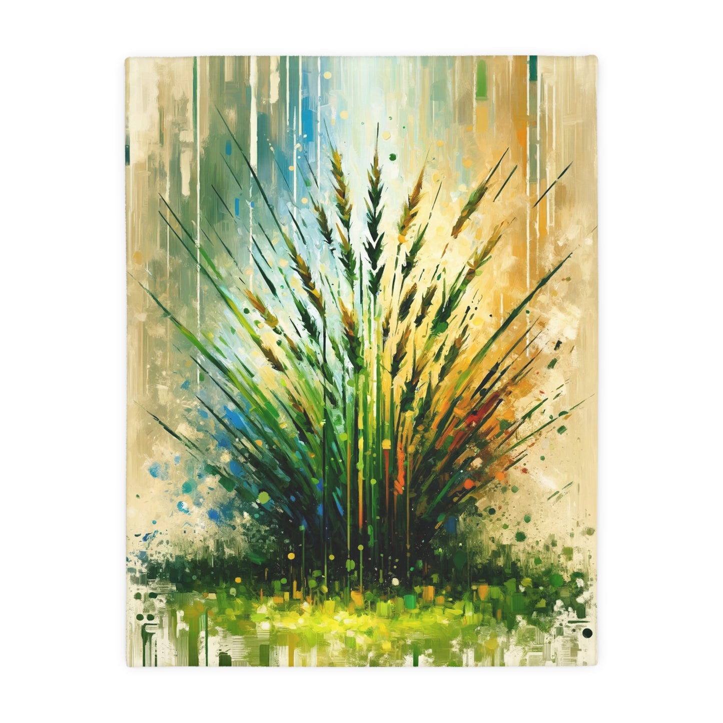 Grass Testament Change Velveteen Microfiber Blanket (Two-sided print)