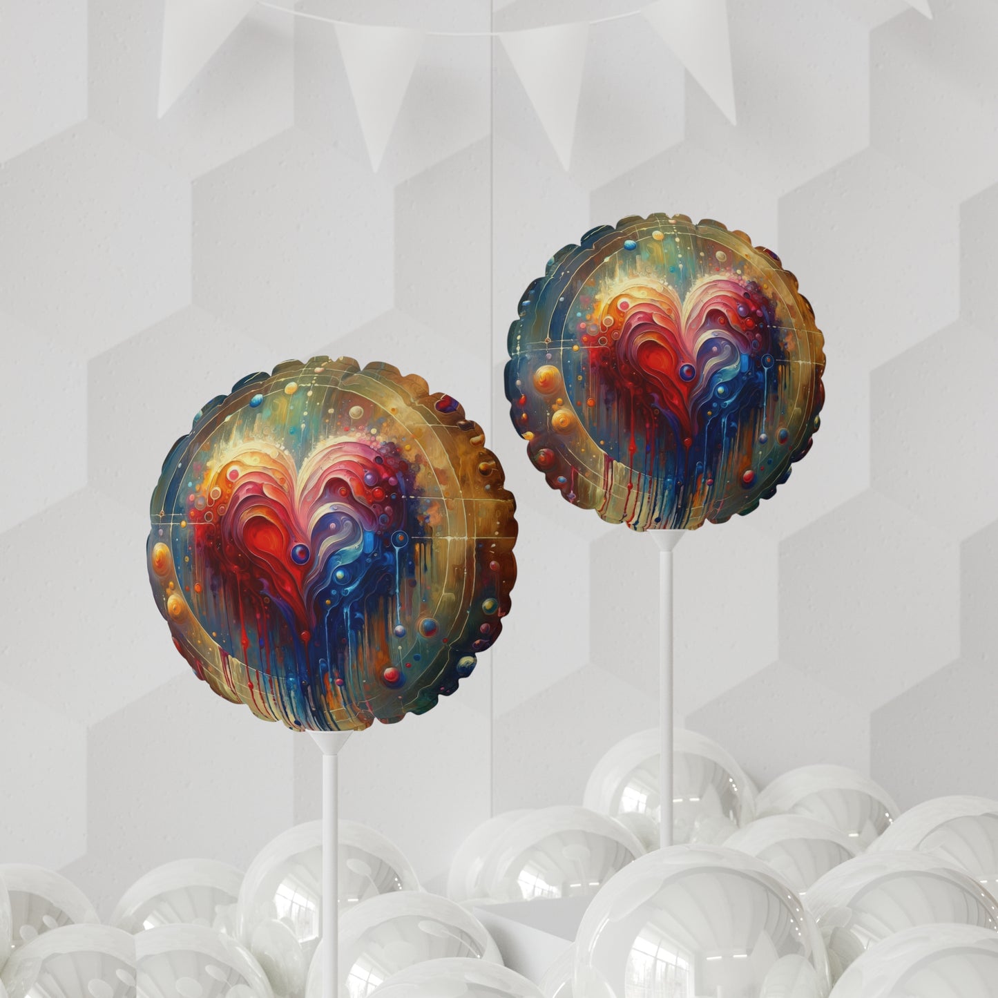 Unified Heart Reflections Balloon (Round and Heart-shaped), 11"